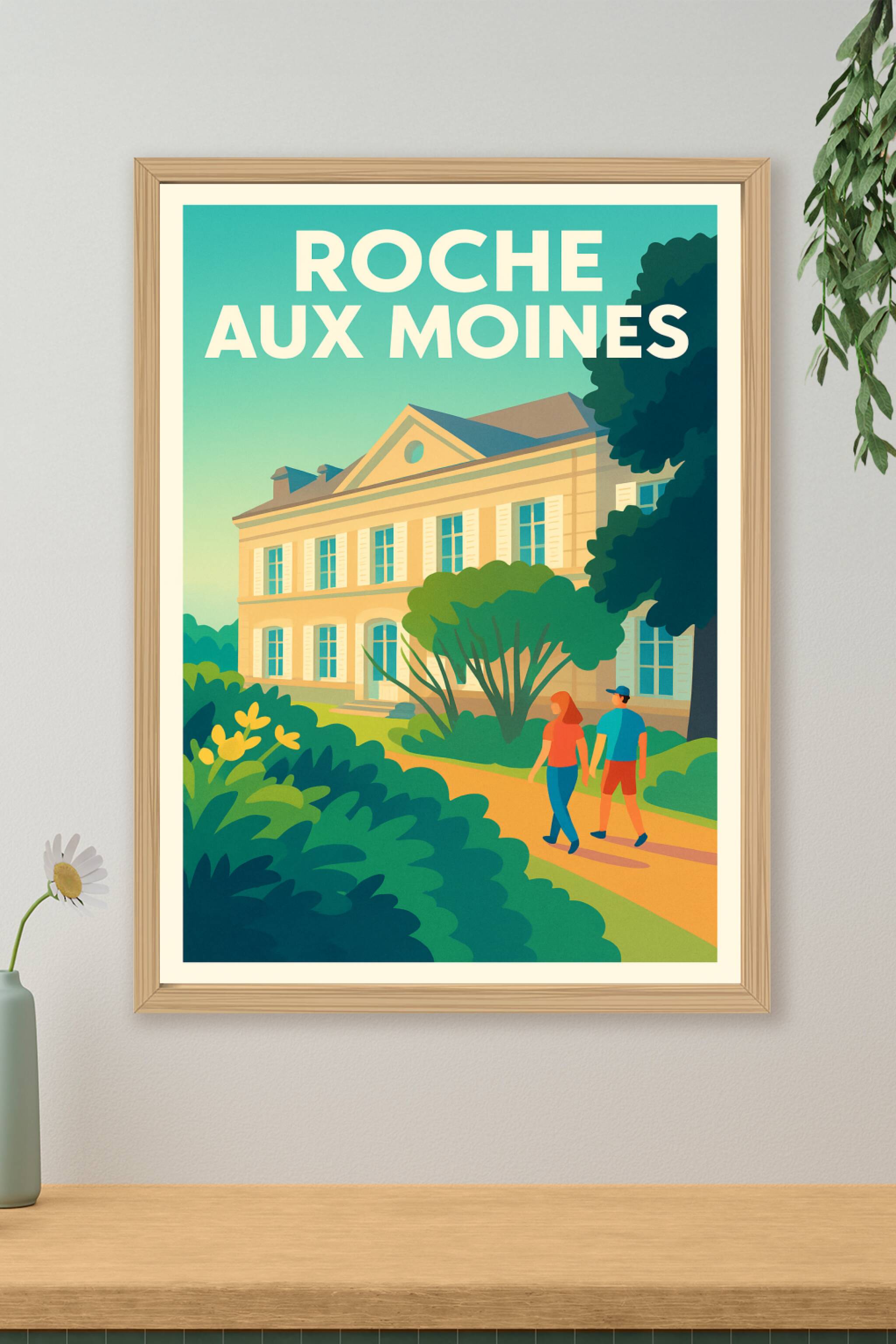 Affiche de Roche aux Moines - L'élégance intemporelle du vignoble angevin