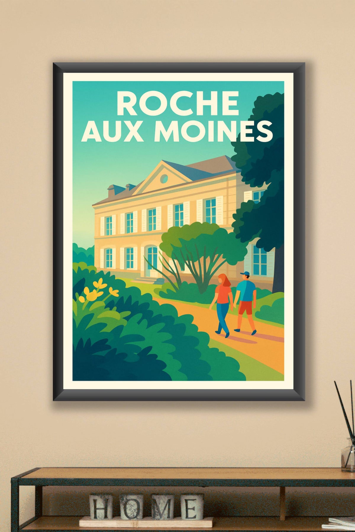 Affiche de Roche aux Moines - L'élégance intemporelle du vignoble angevin