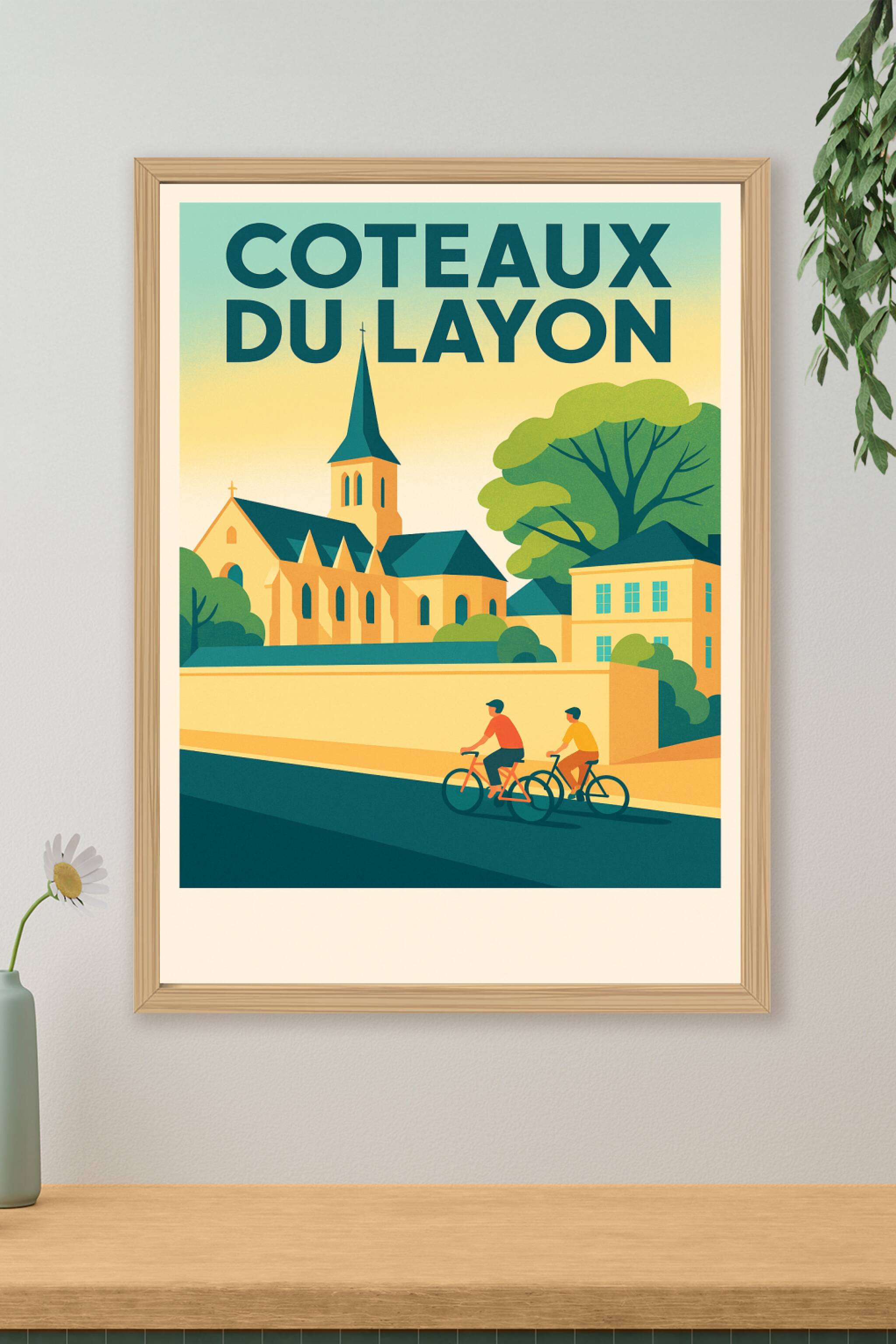 Affiche de Coteaux du Layon - Évasion vintage au cœur du vignoble angevin