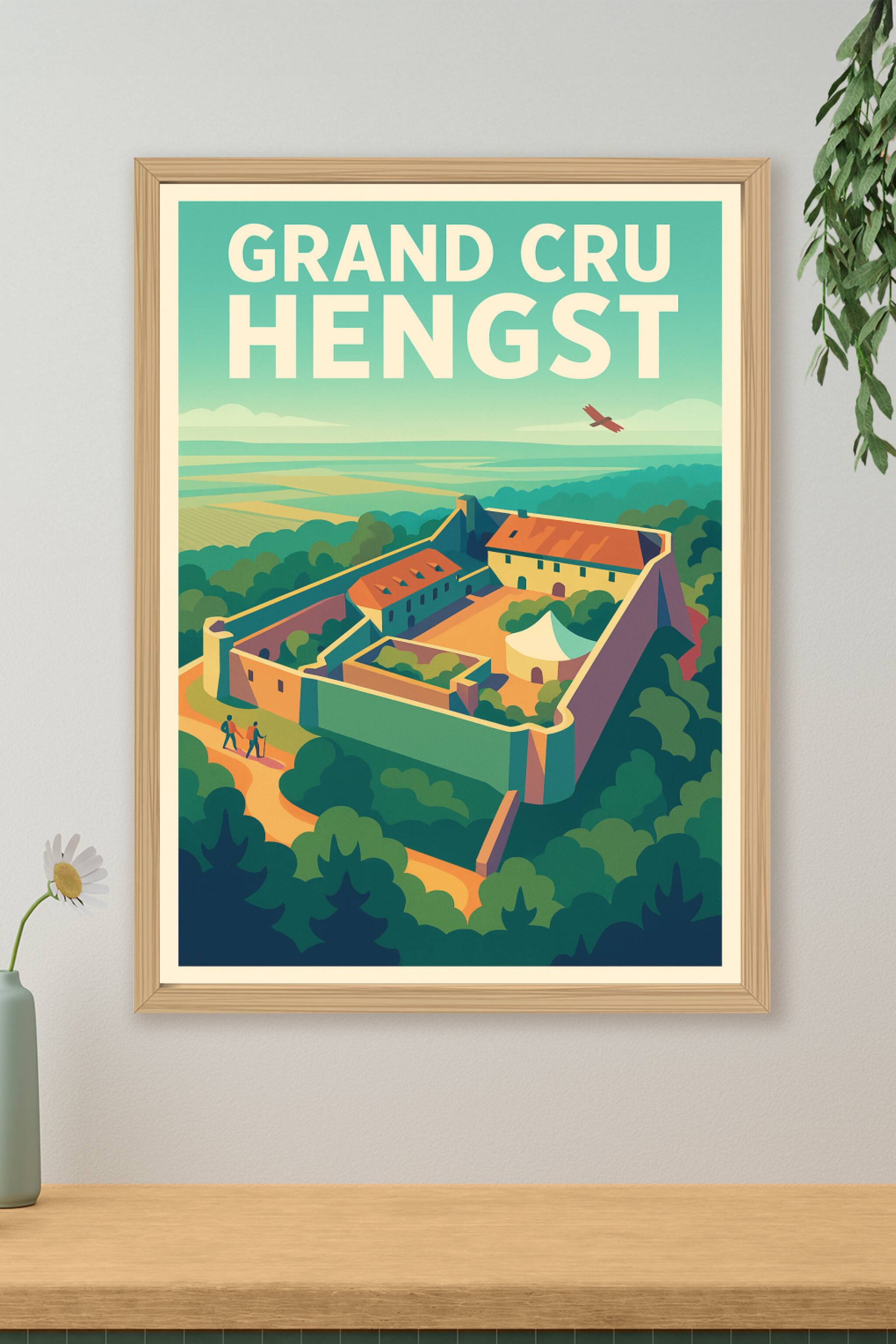 Affiche de Grand Cru Hengst - L'élégance du vignoble alsacien chez vous