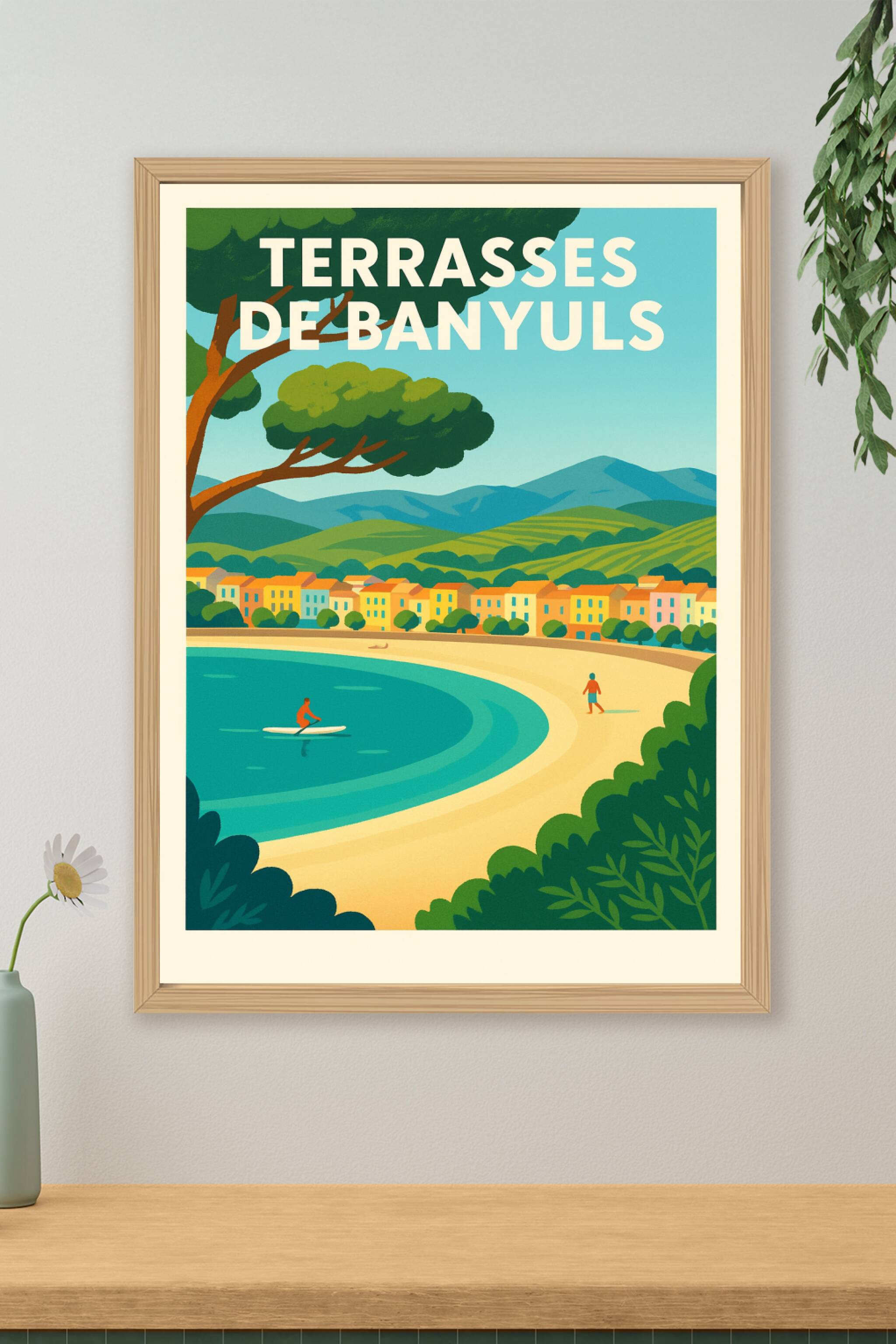 Affiche de Terrasses de Banyuls - L'éclat de la Côte Vermeille entre mer et vignes