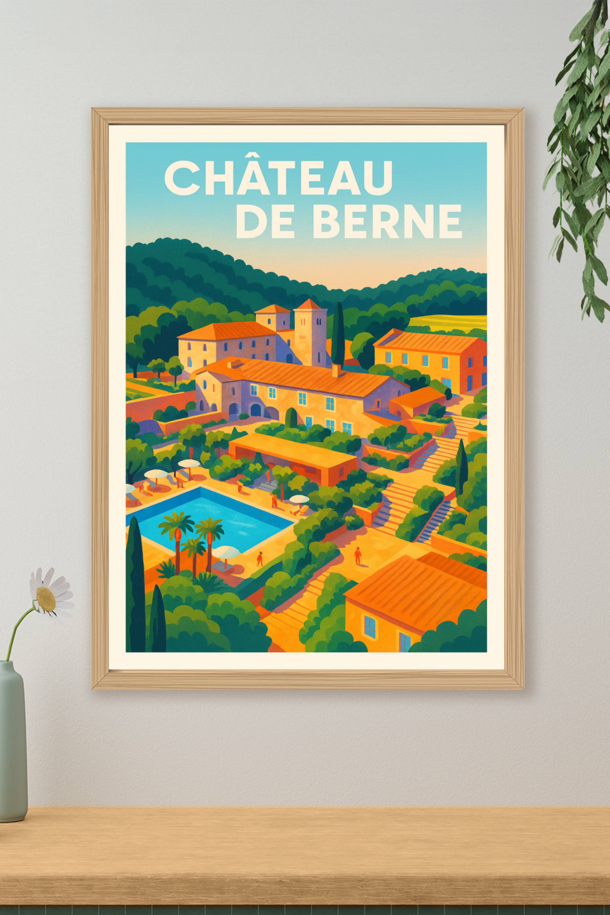 Affiche de Château de Berne - L'élégance provençale sous le soleil