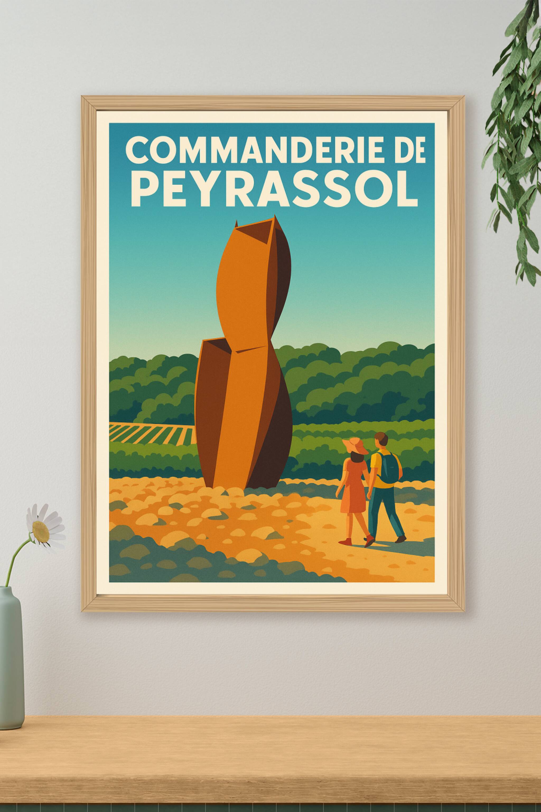 Affiche de Commanderie de Peyrassol - L'élégance du vin et de l'art en Provence
