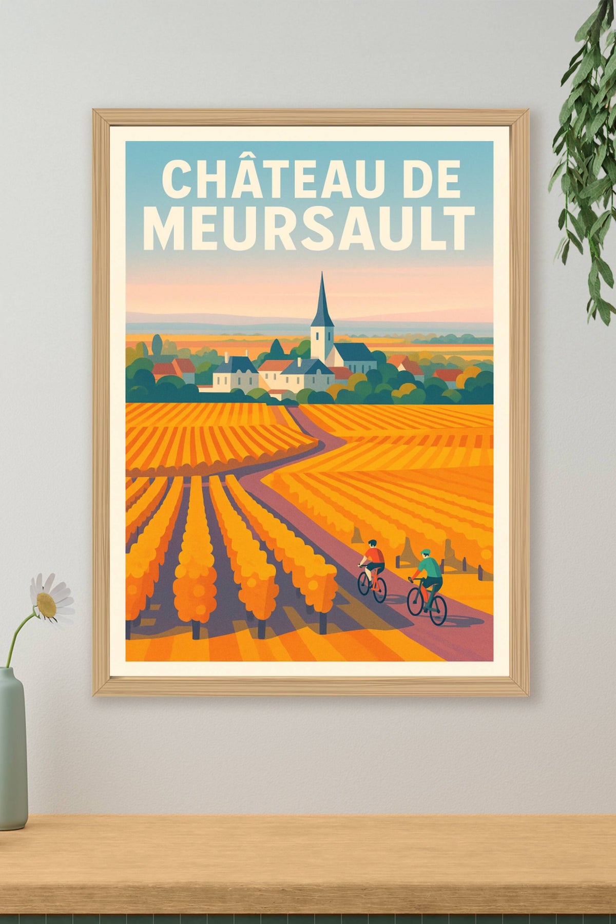 Affiche de Château de Meursault - L'élégance des vignobles bourguignons