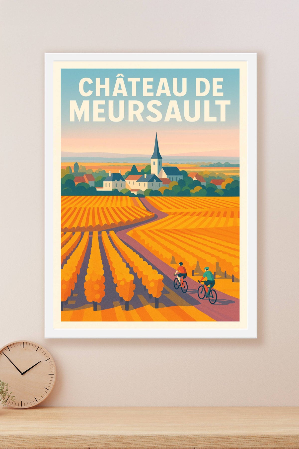 Affiche de Château de Meursault - L'élégance des vignobles bourguignons