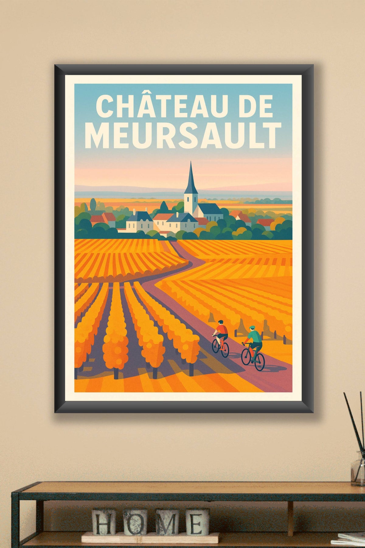 Affiche de Château de Meursault - L'élégance des vignobles bourguignons