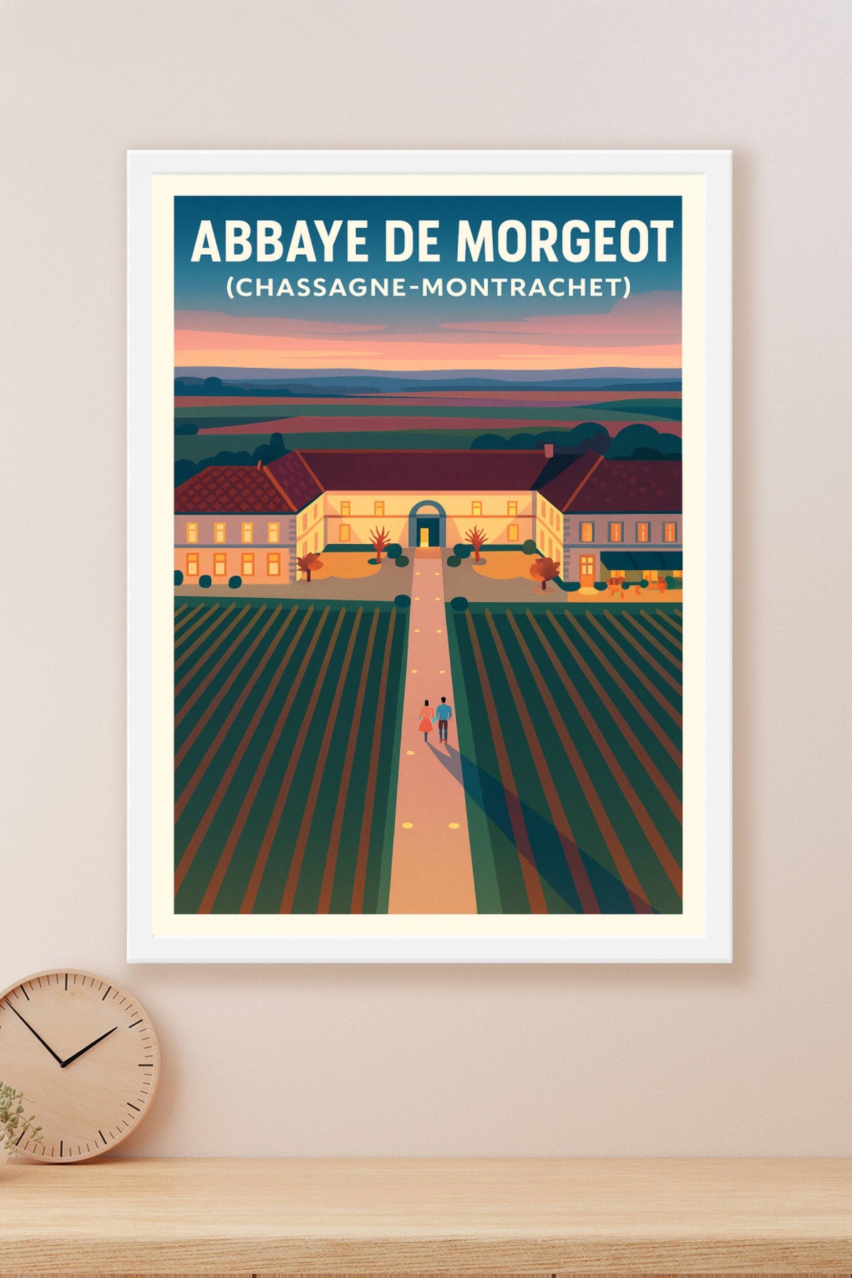 Affiche de Abbaye de Morgeot - L'élégance intemporelle des vignobles de Bourgogne