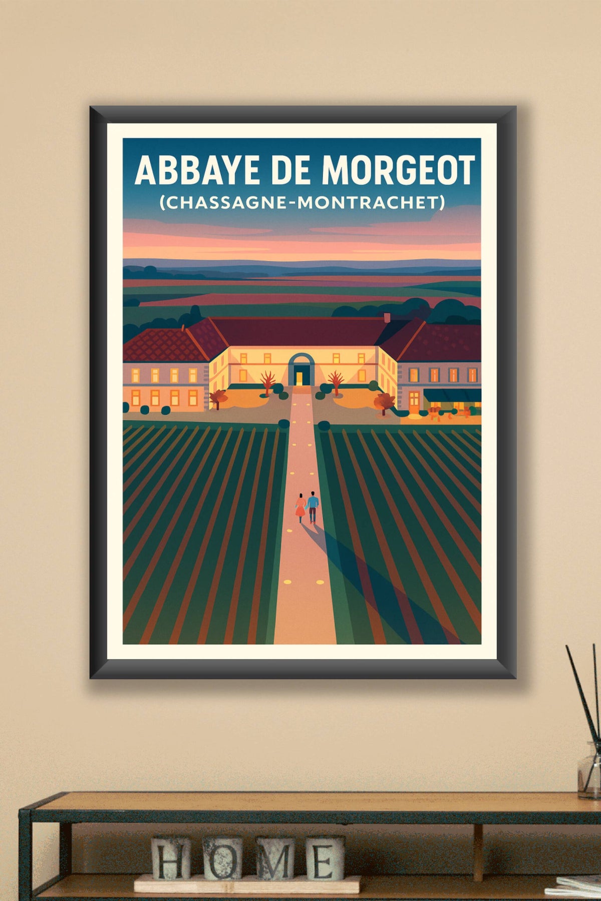 Affiche de Abbaye de Morgeot - L'élégance intemporelle des vignobles de Bourgogne