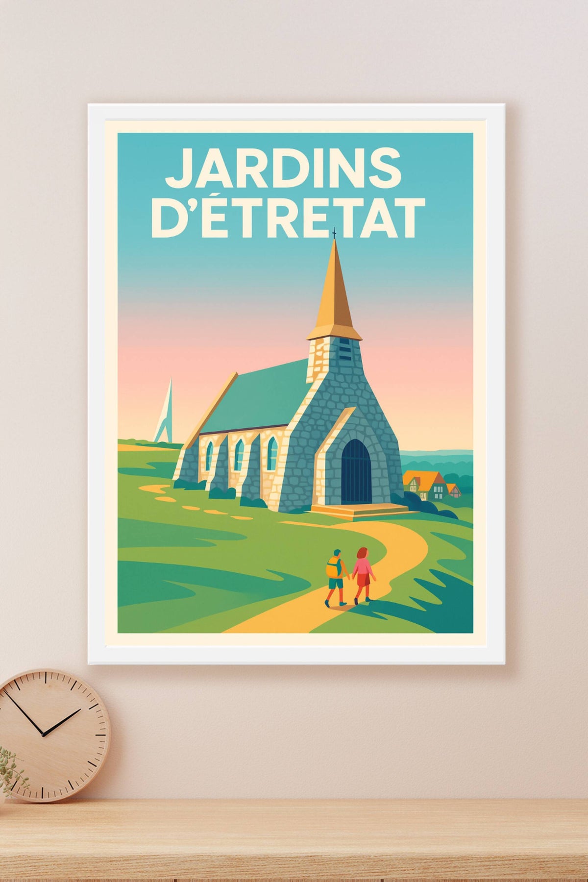 Affiche de Jardins d'Étretat - L'élégance poétique des falaises normandes