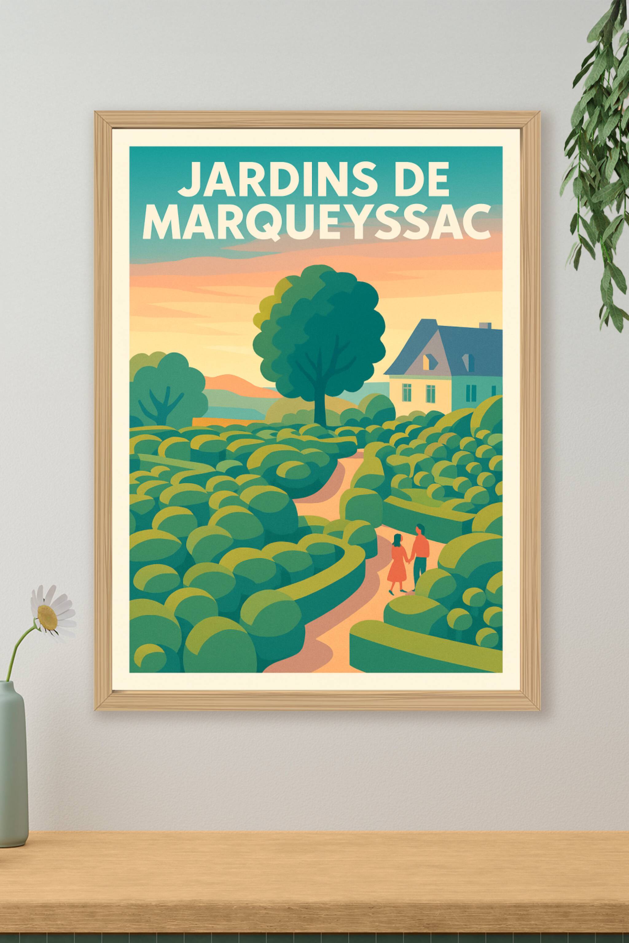 Affiche de Jardins de Marqueyssac - L'élégance suspendue du Périgord