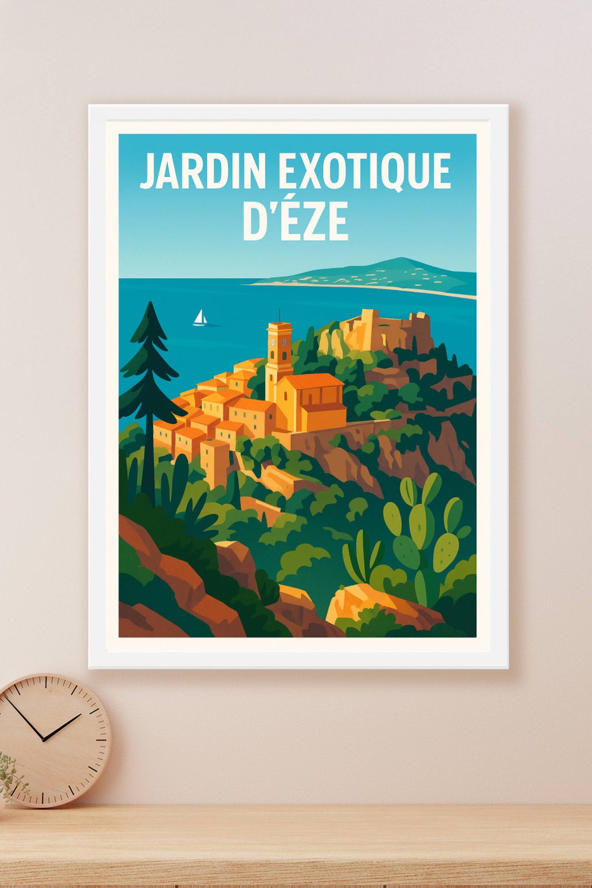 Affiche de Jardin Exotique d'Èze - Un balcon suspendu sur la Méditerranée