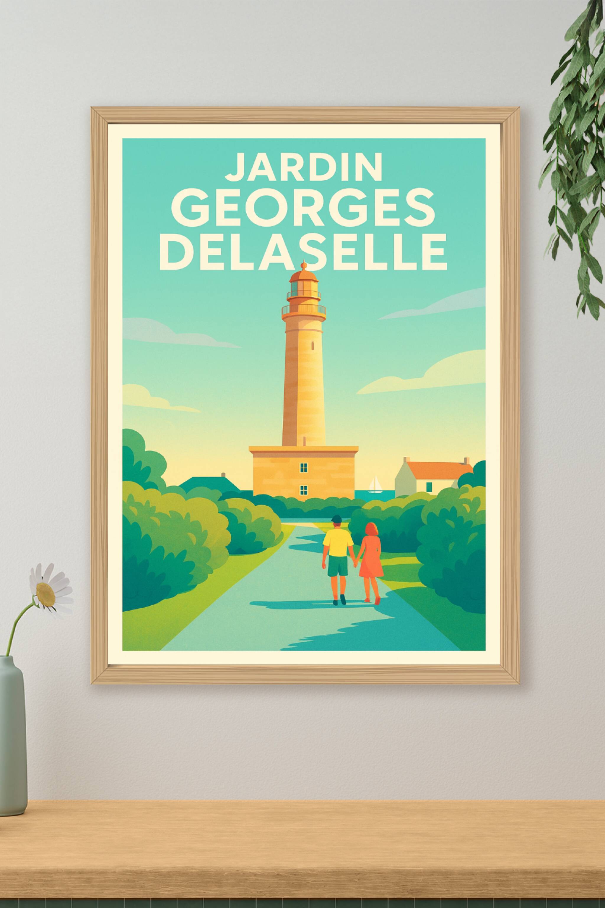 Affiche de Jardin Georges Delaselle - Évasion poétique sur l'Île de Batz