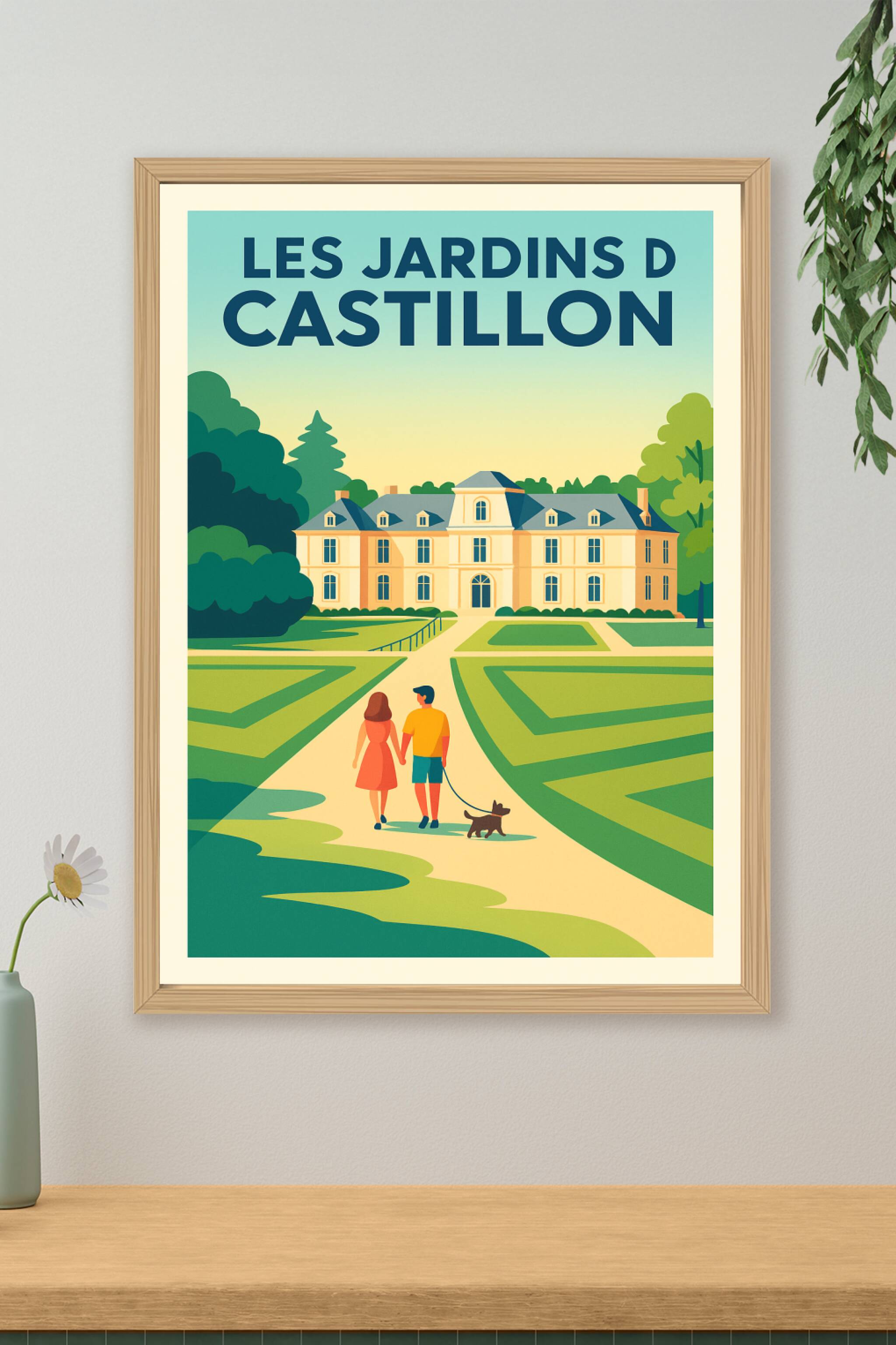 Affiche de Les Jardins de Castillon - L'élégance d'une promenade bucolique