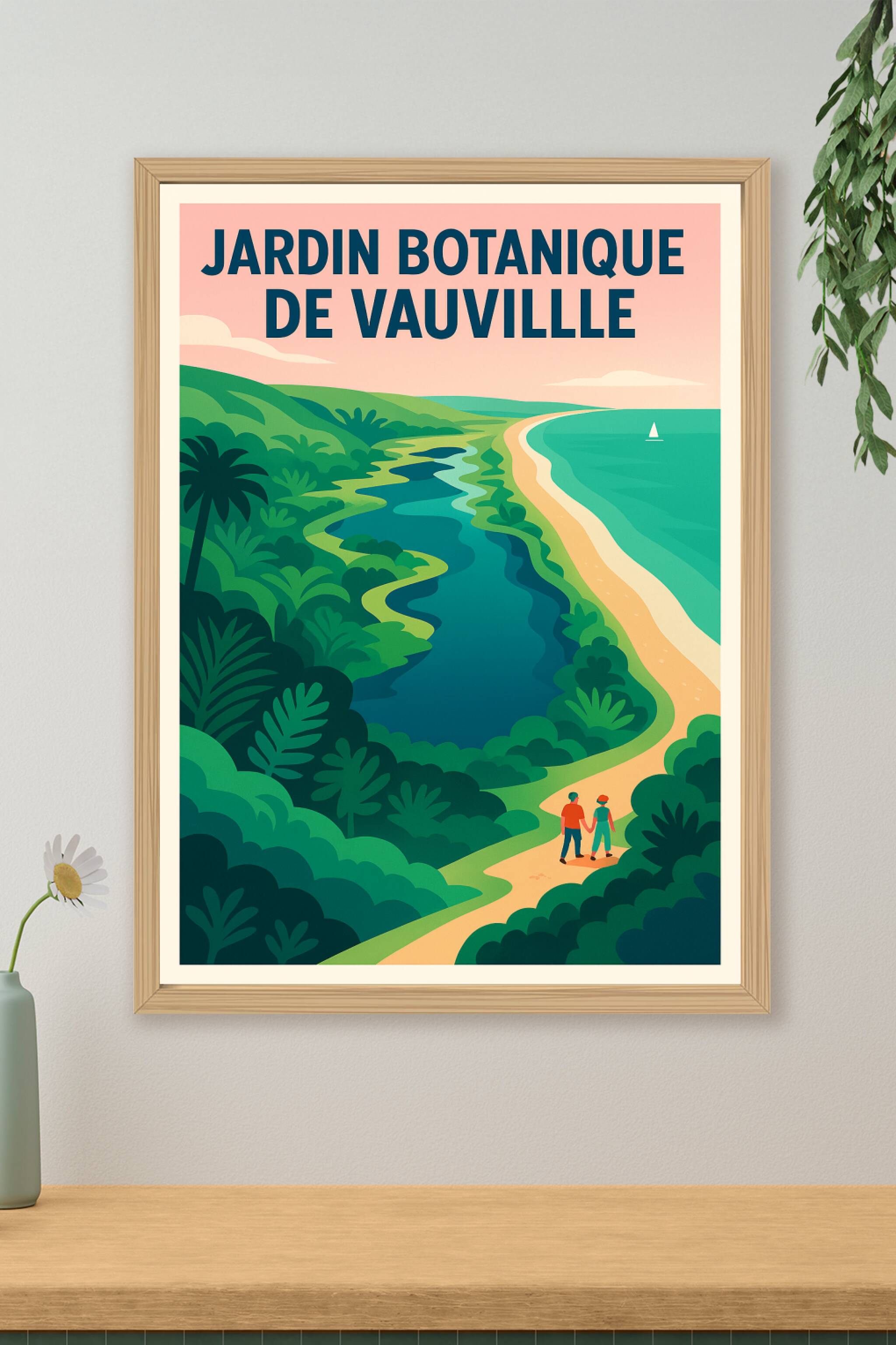 Affiche de Jardin Botanique de Vauville - Une oasis exotique face à la mer