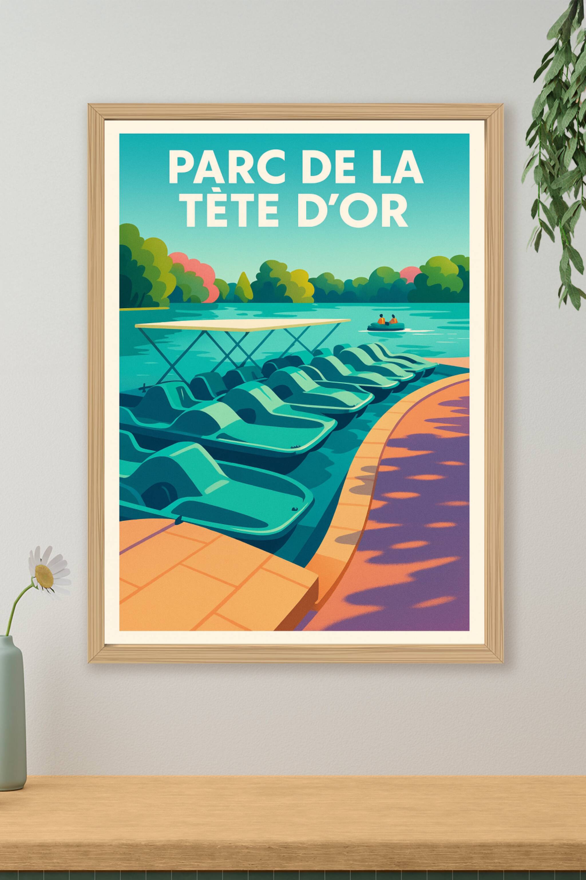 Affiche de Parc de la Tête d'Or - L'évasion bucolique au cœur de Lyon