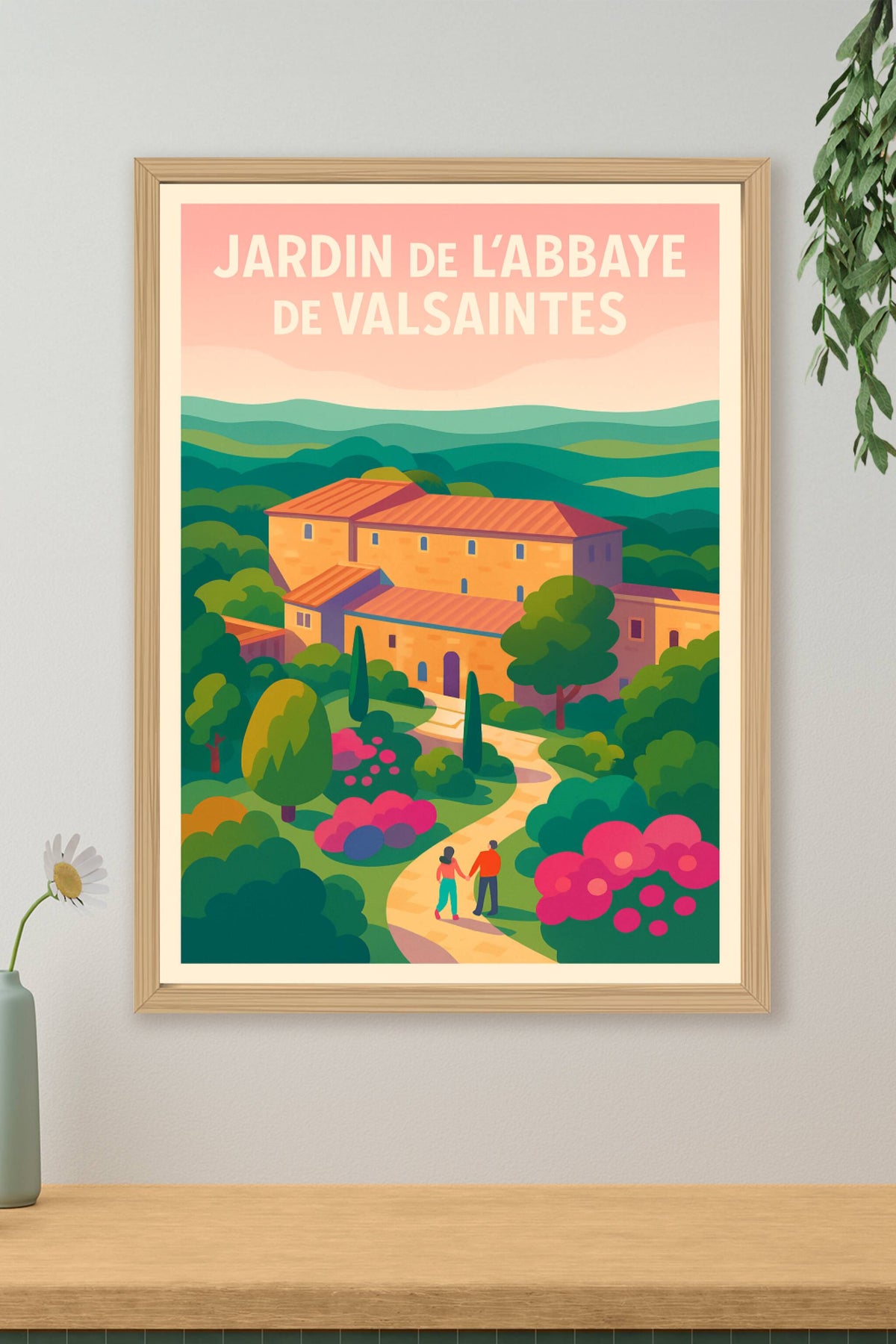 Affiche de Jardin de l'Abbaye de Valsaintes - Une escapade bucolique en Provence
