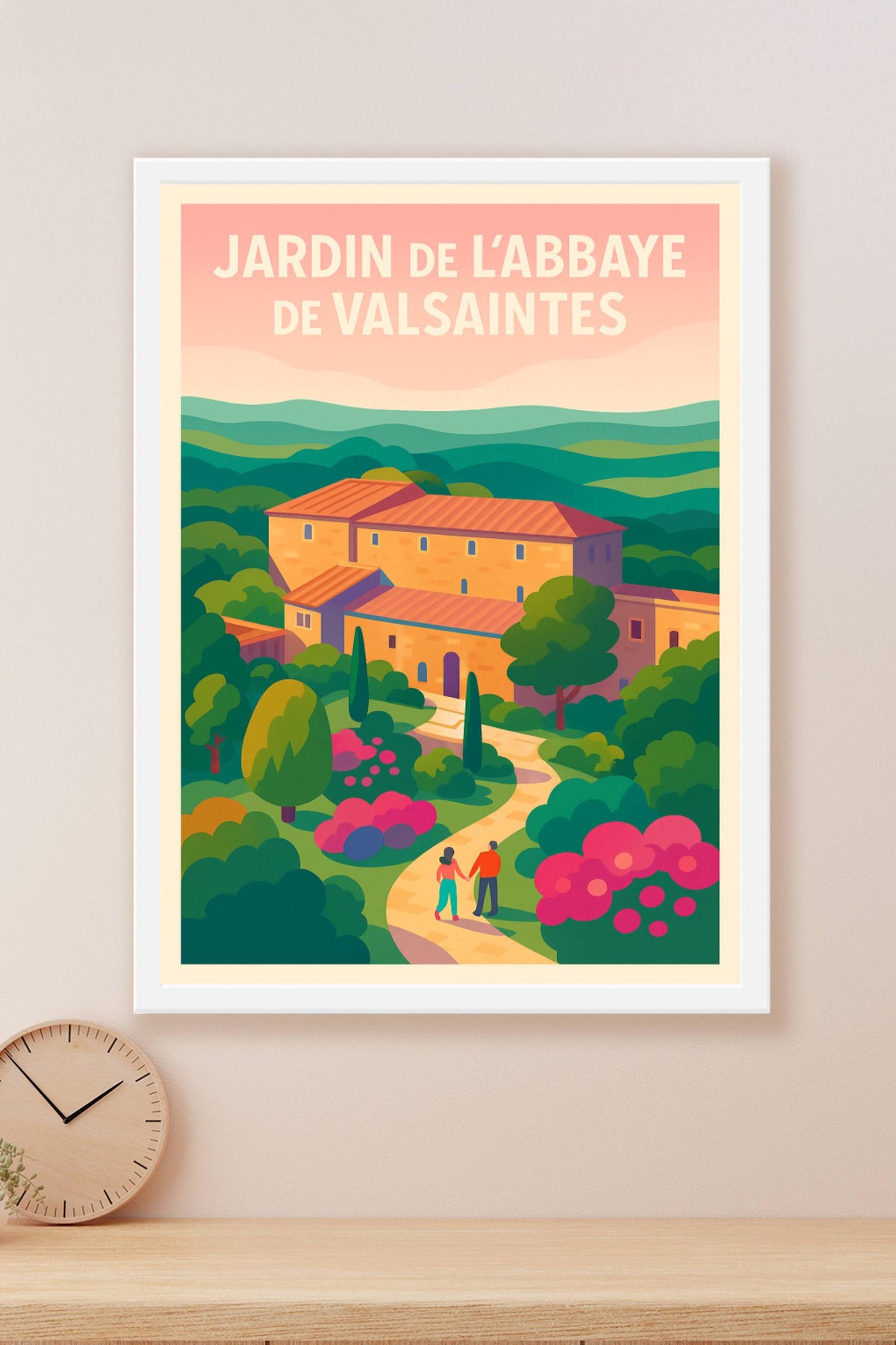Affiche de Jardin de l'Abbaye de Valsaintes - Une escapade bucolique en Provence