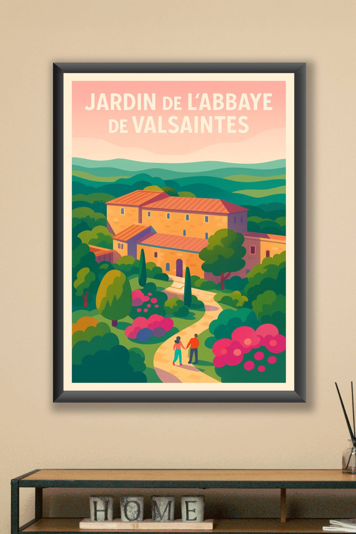 Affiche de Jardin de l'Abbaye de Valsaintes - Une escapade bucolique en Provence