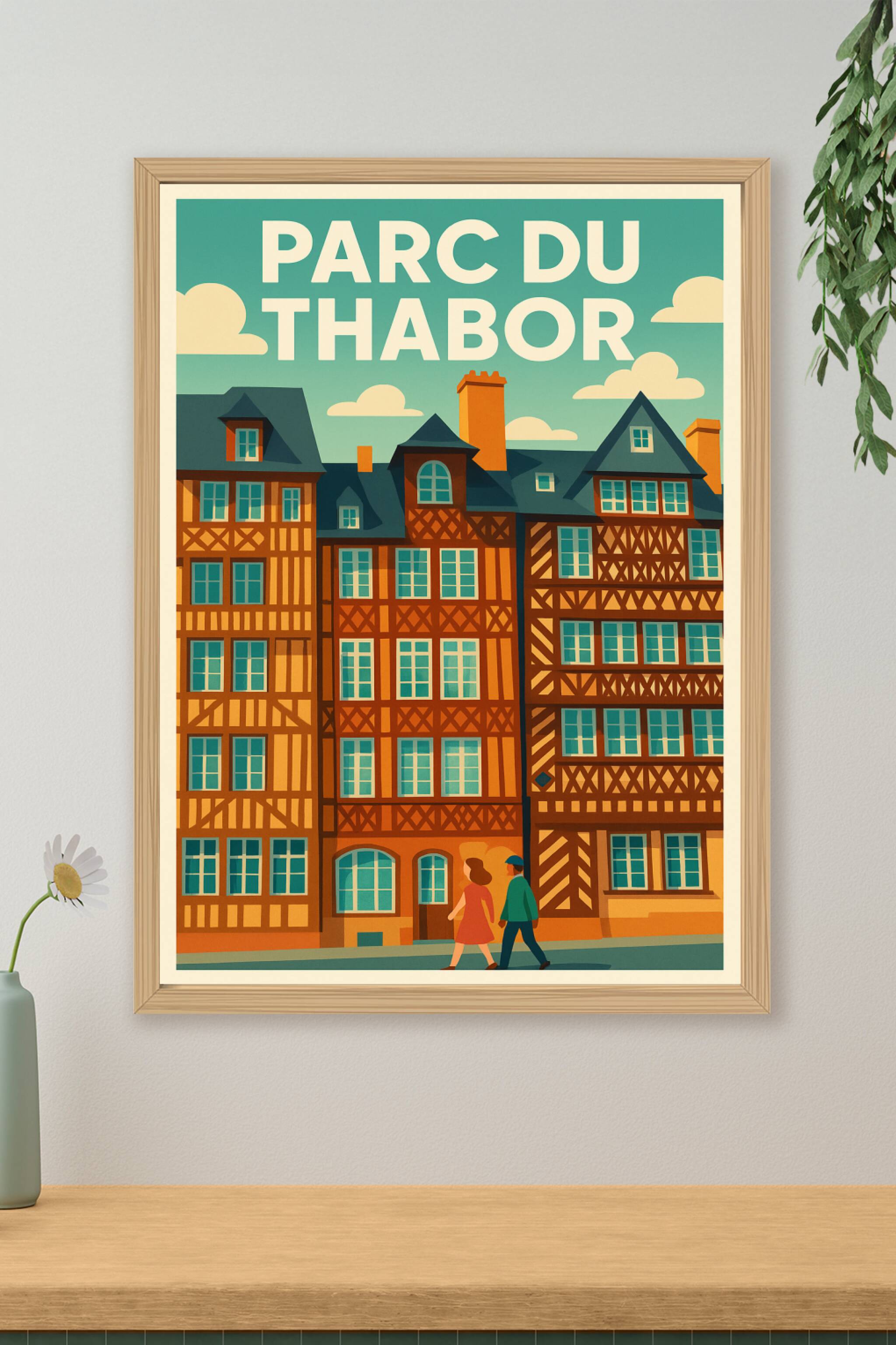 Affiche de Parc du Thabor - L'élégance historique de Rennes dans votre déco