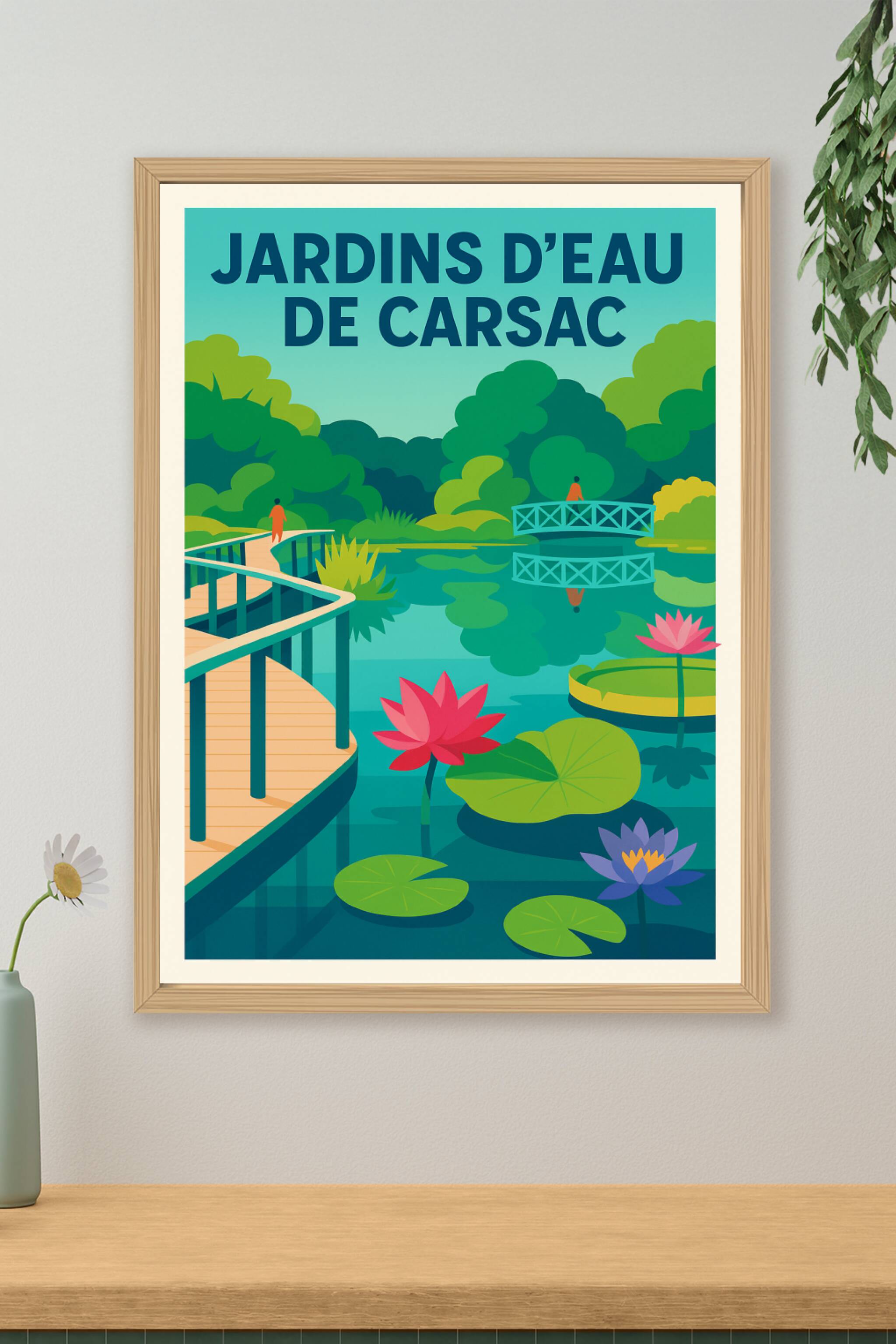 Affiche de Jardins d'Eau de Carsac - Une parenthèse poétique en Périgord Noir