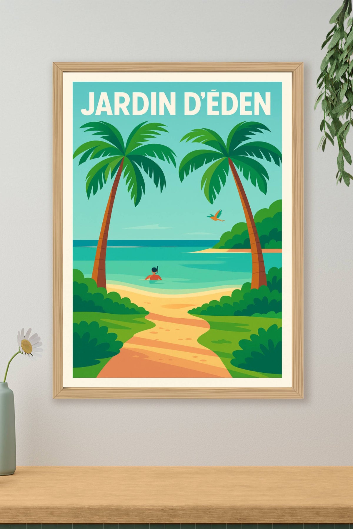 Affiche de Jardin d'Éden - Évadez-vous dans un paradis tropical