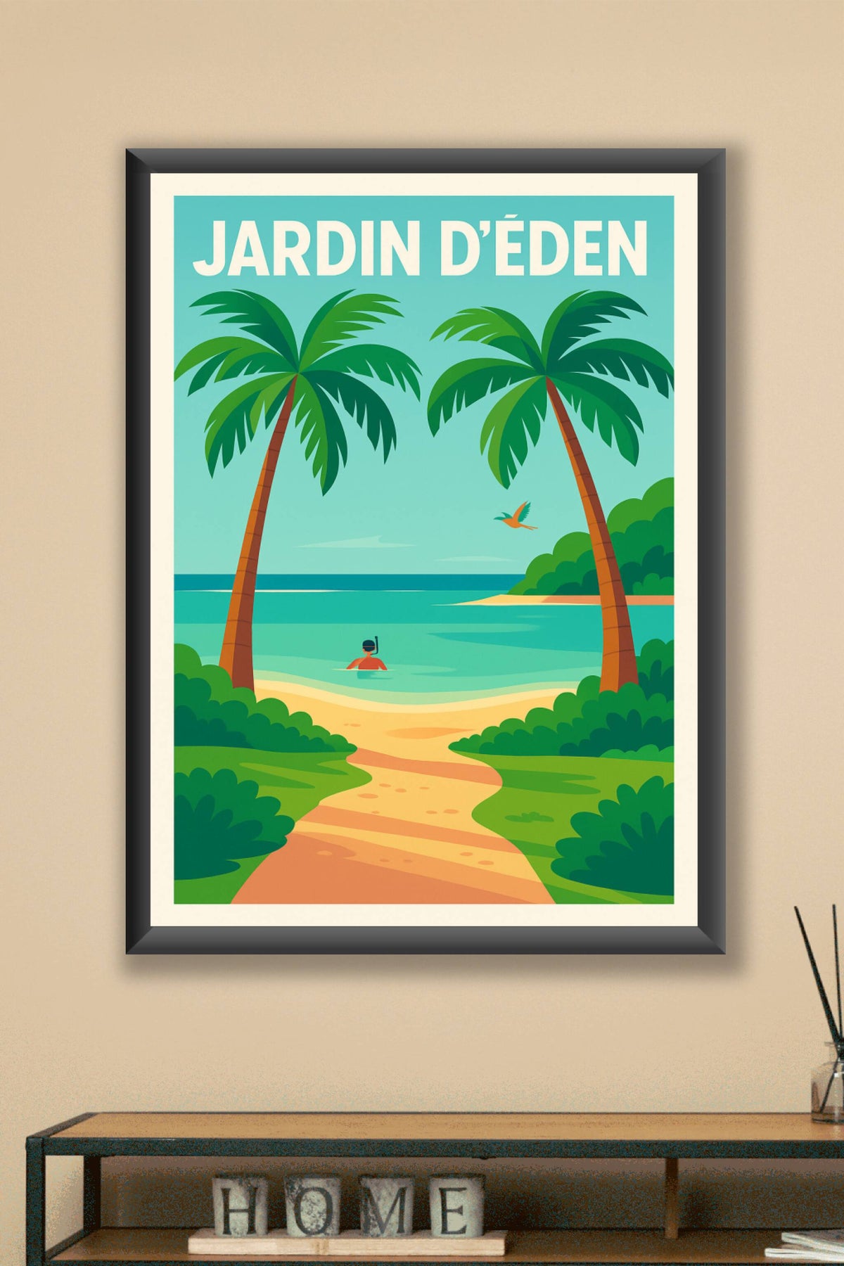 Affiche de Jardin d'Éden - Évadez-vous dans un paradis tropical