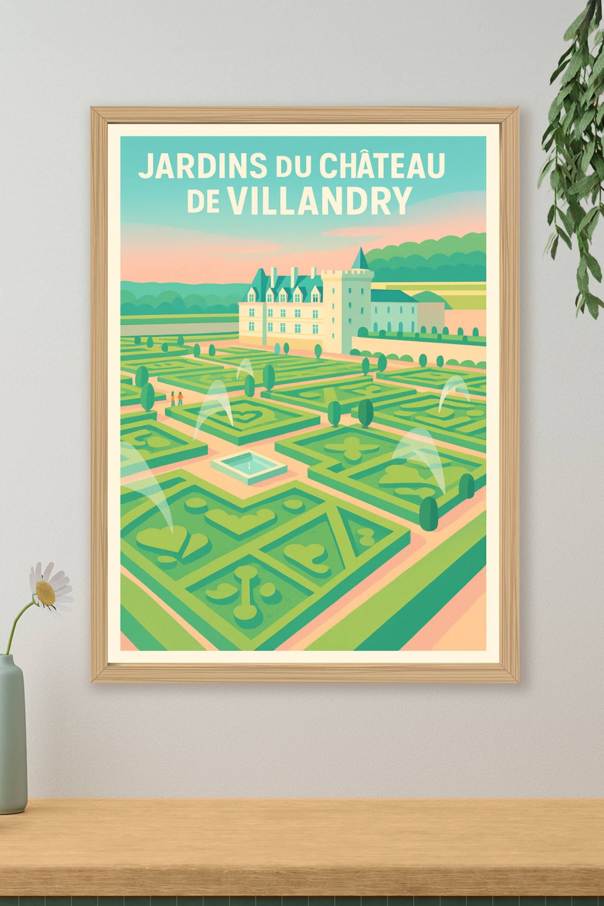 Affiche de Jardins de Villandry - L'élégance à la française sur vos murs