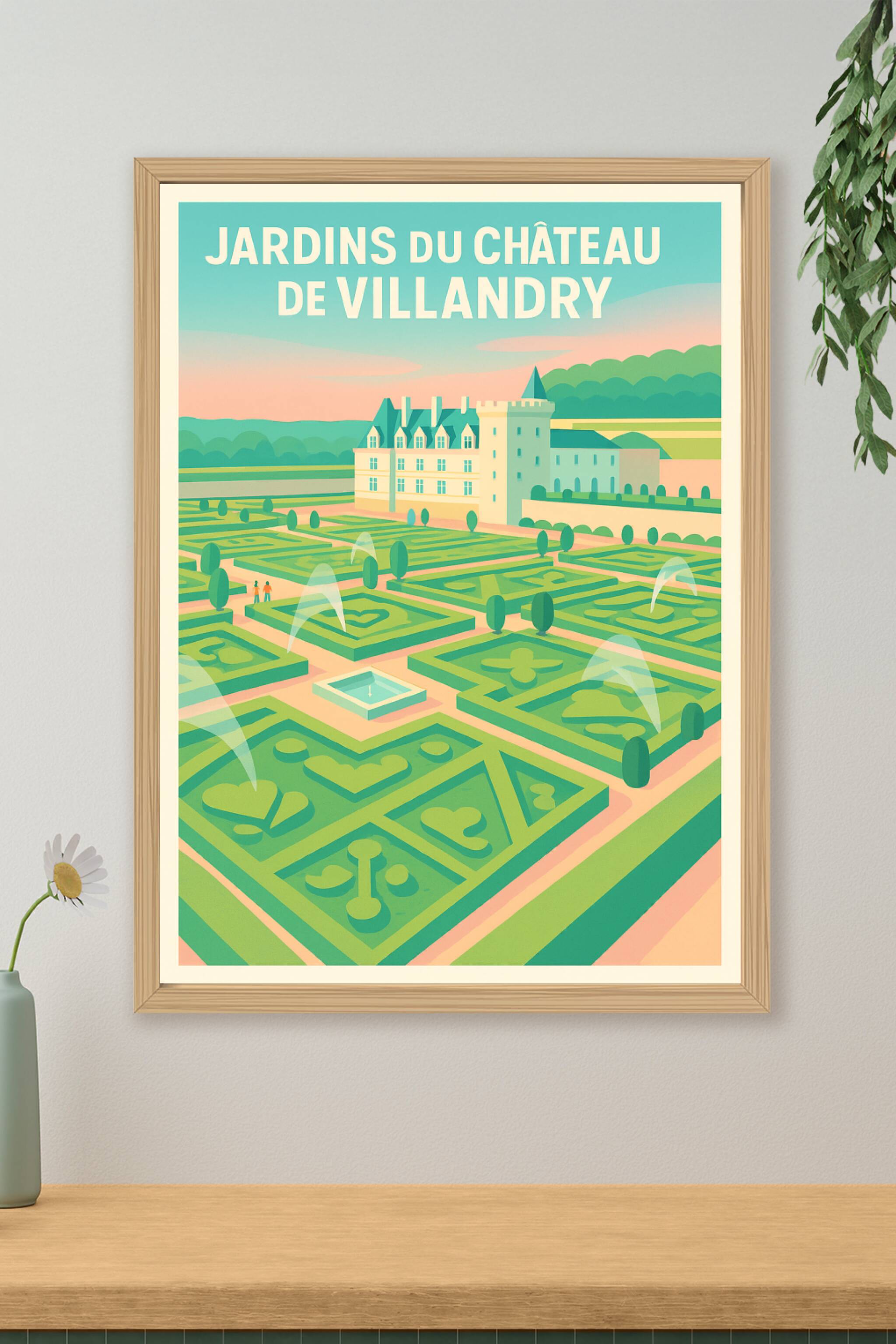 Affiche de Jardins de Villandry - L'élégance à la française sur vos murs