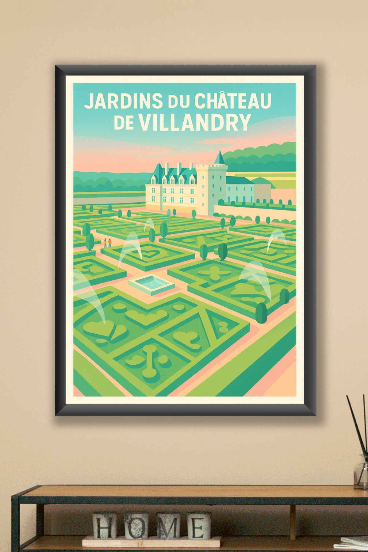 Affiche de Jardins de Villandry - L'élégance à la française sur vos murs