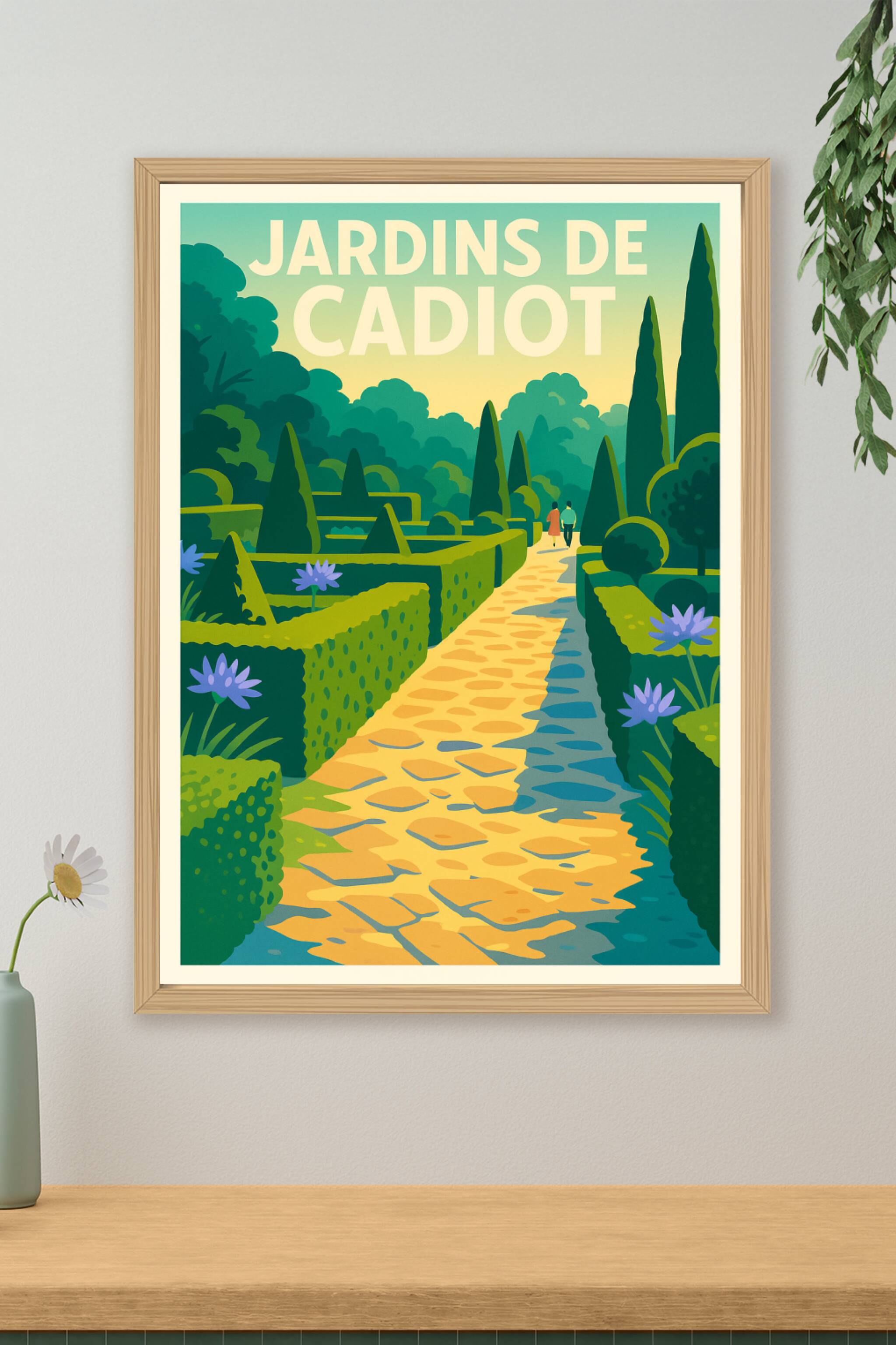 Affiche de Jardins de Cadiot - L'élégance d'une promenade bucolique en Périgord