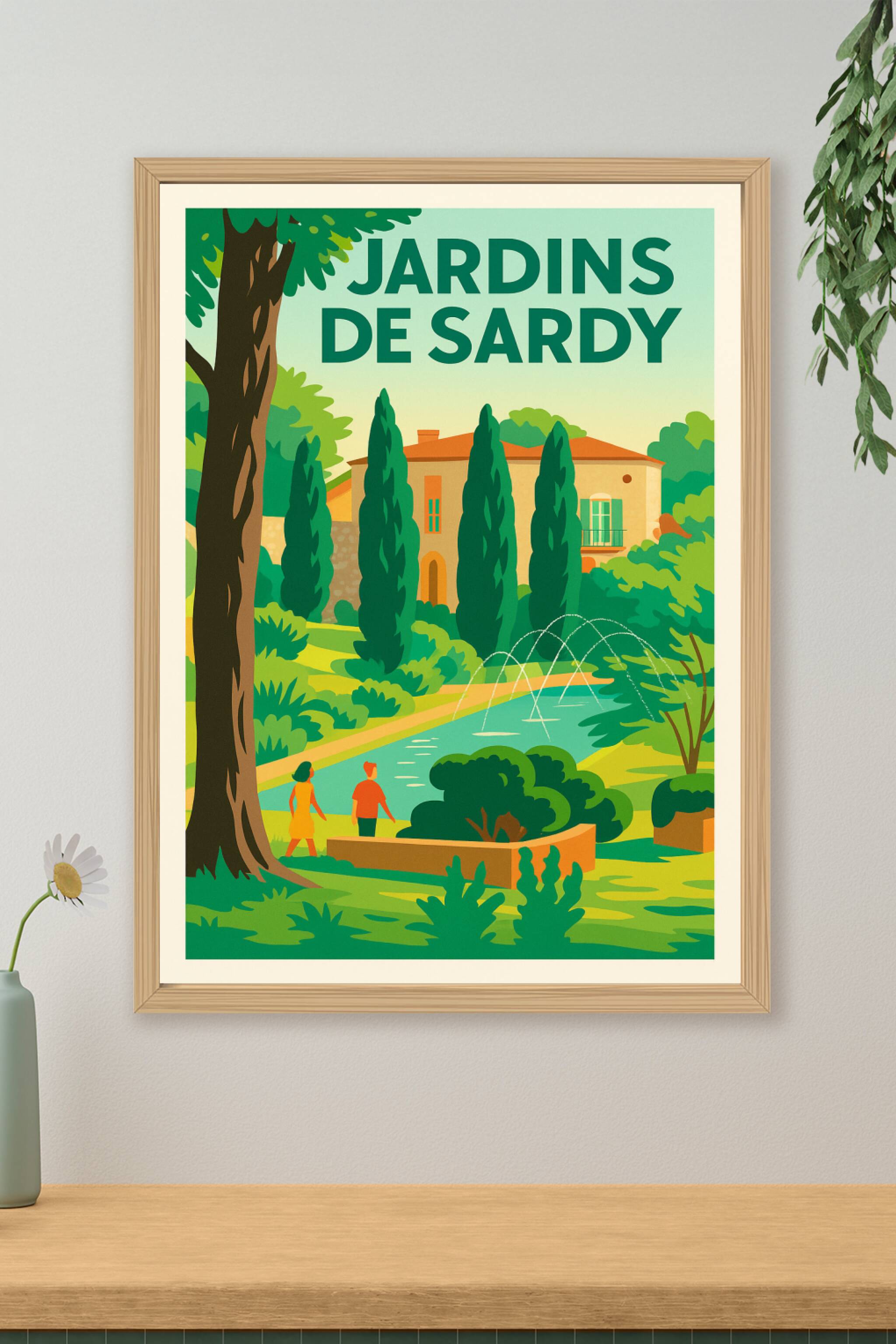 Affiche de Jardins de Sardy - L'élégance bucolique au cœur de la Dordogne