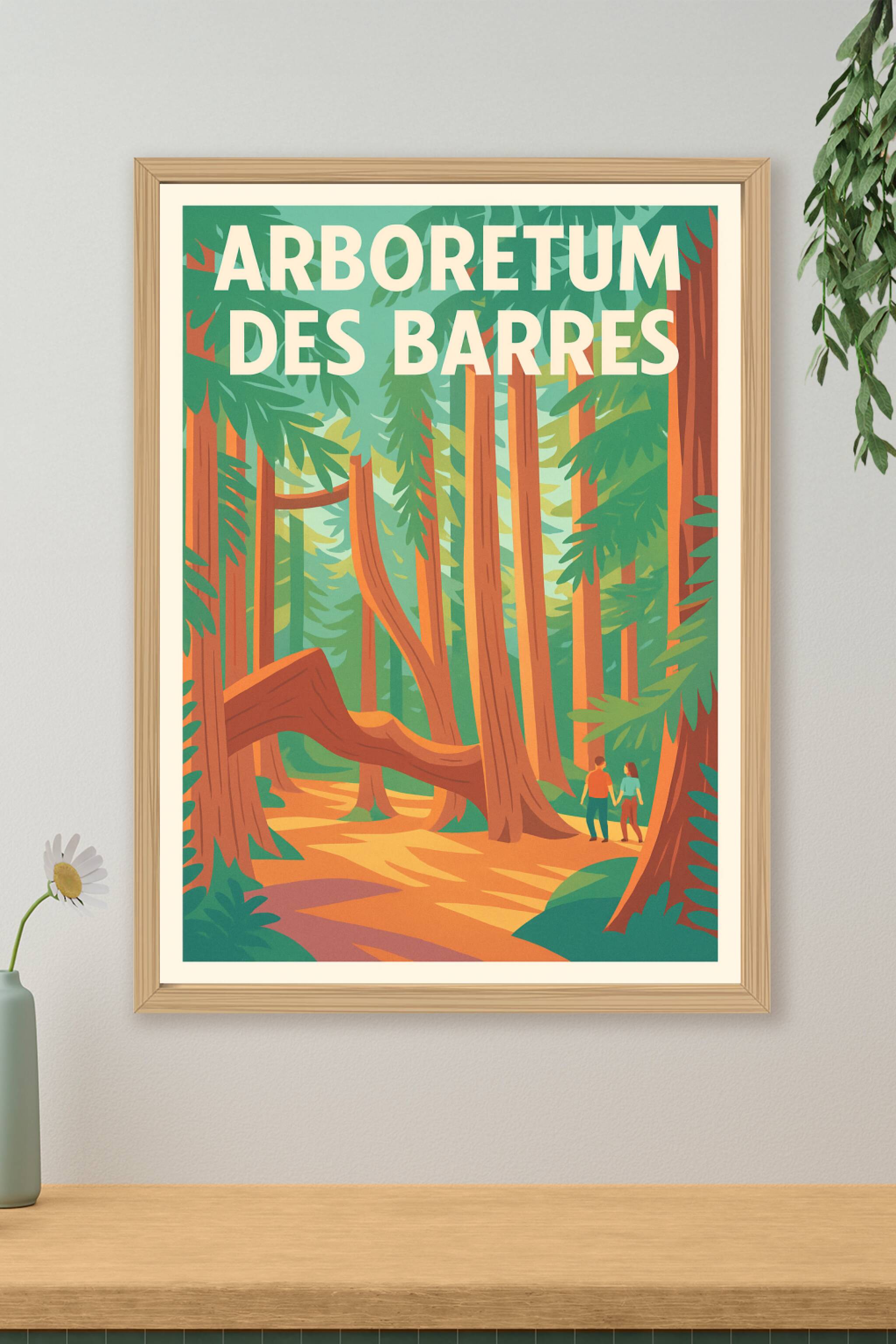 Affiche de Arboretum des Barres - Une immersion majestueuse au cœur de la forêt