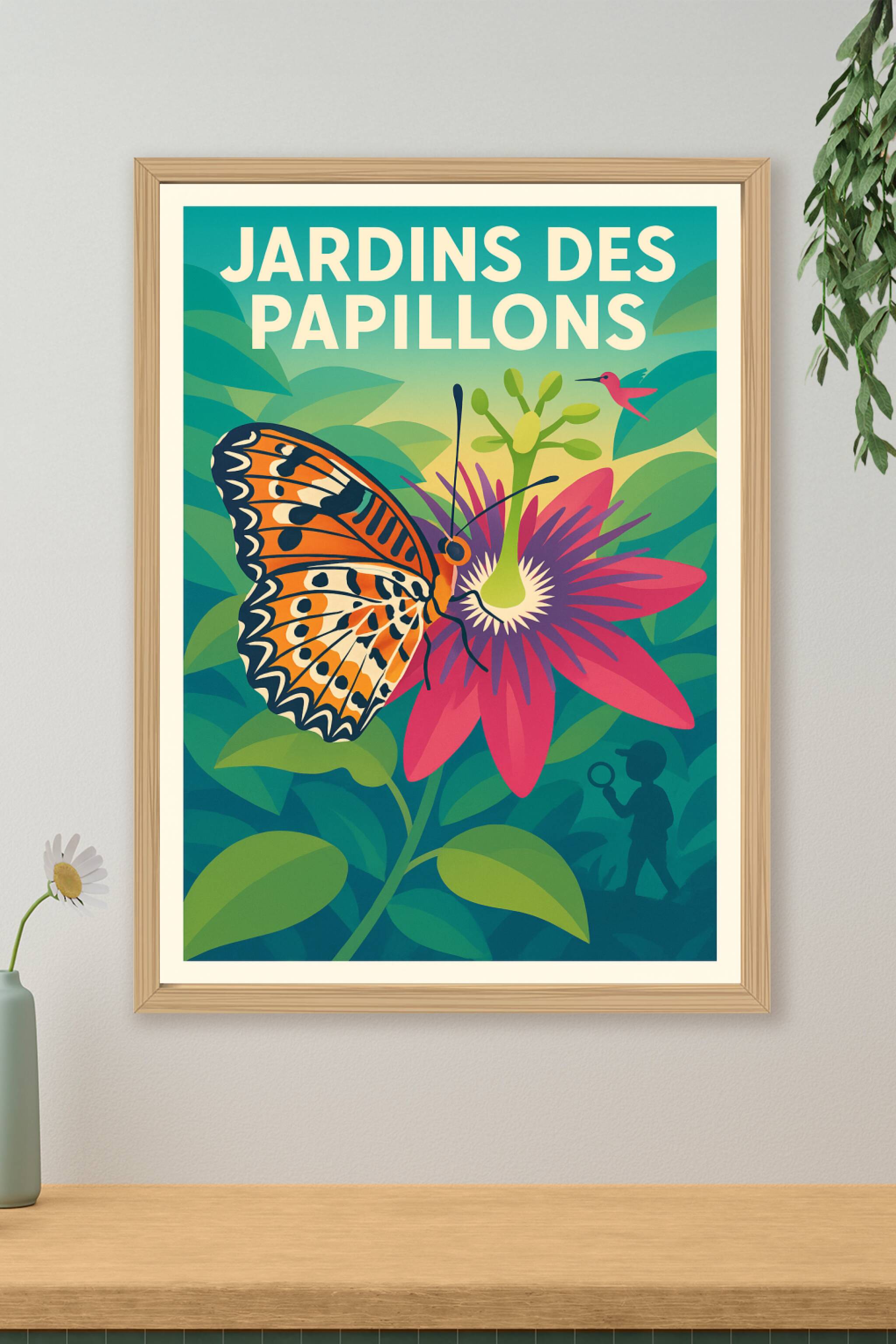 Affiche de Jardins des Papillons - Évadez-vous dans un sanctuaire de couleurs