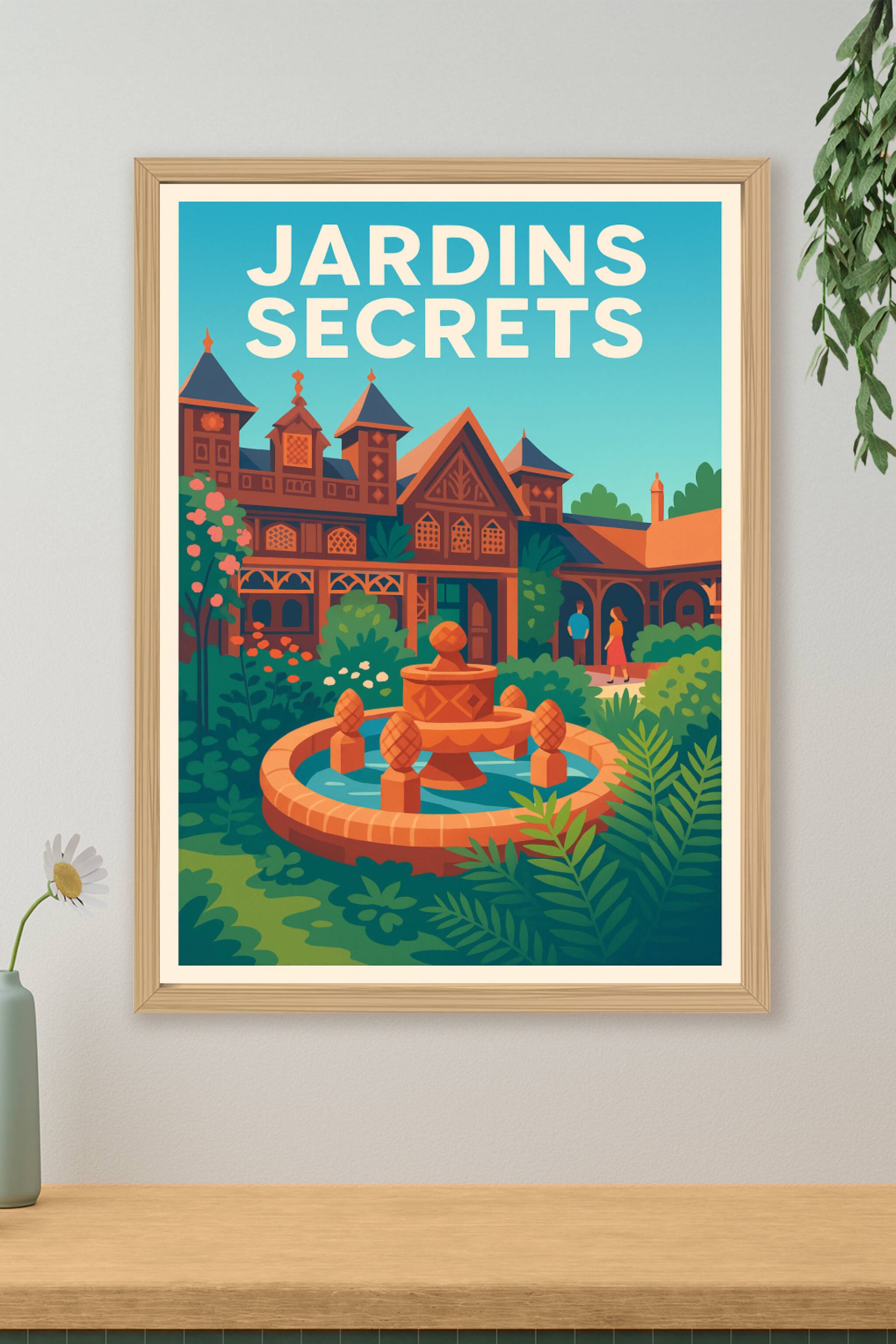 Affiche de Jardins Secrets - Une escapade bucolique et mystérieuse