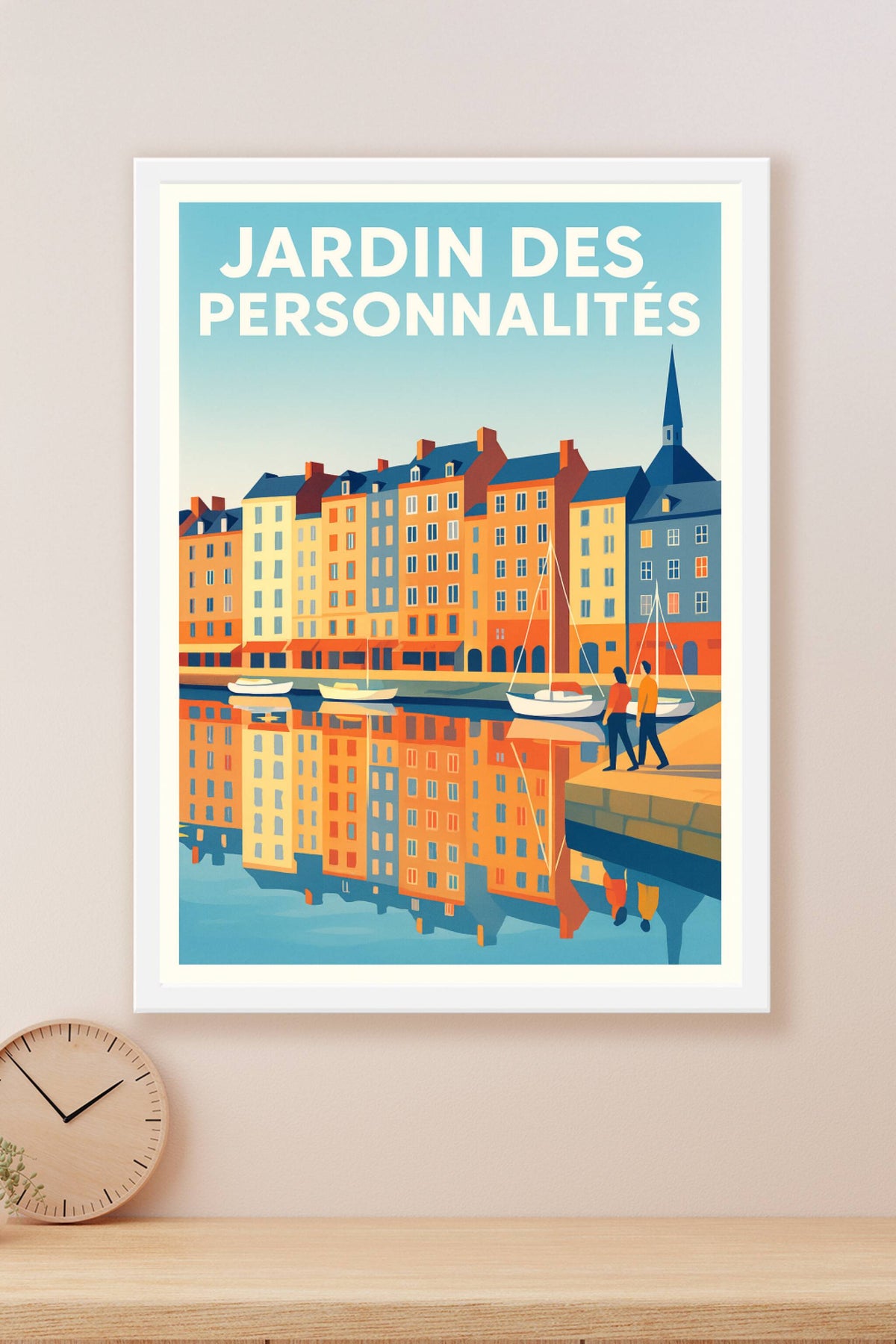 Affiche de Jardin des Personnalités - L'élégance colorée de Honfleur