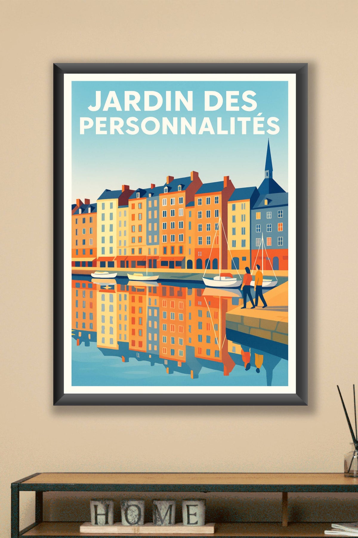 Affiche de Jardin des Personnalités - L'élégance colorée de Honfleur