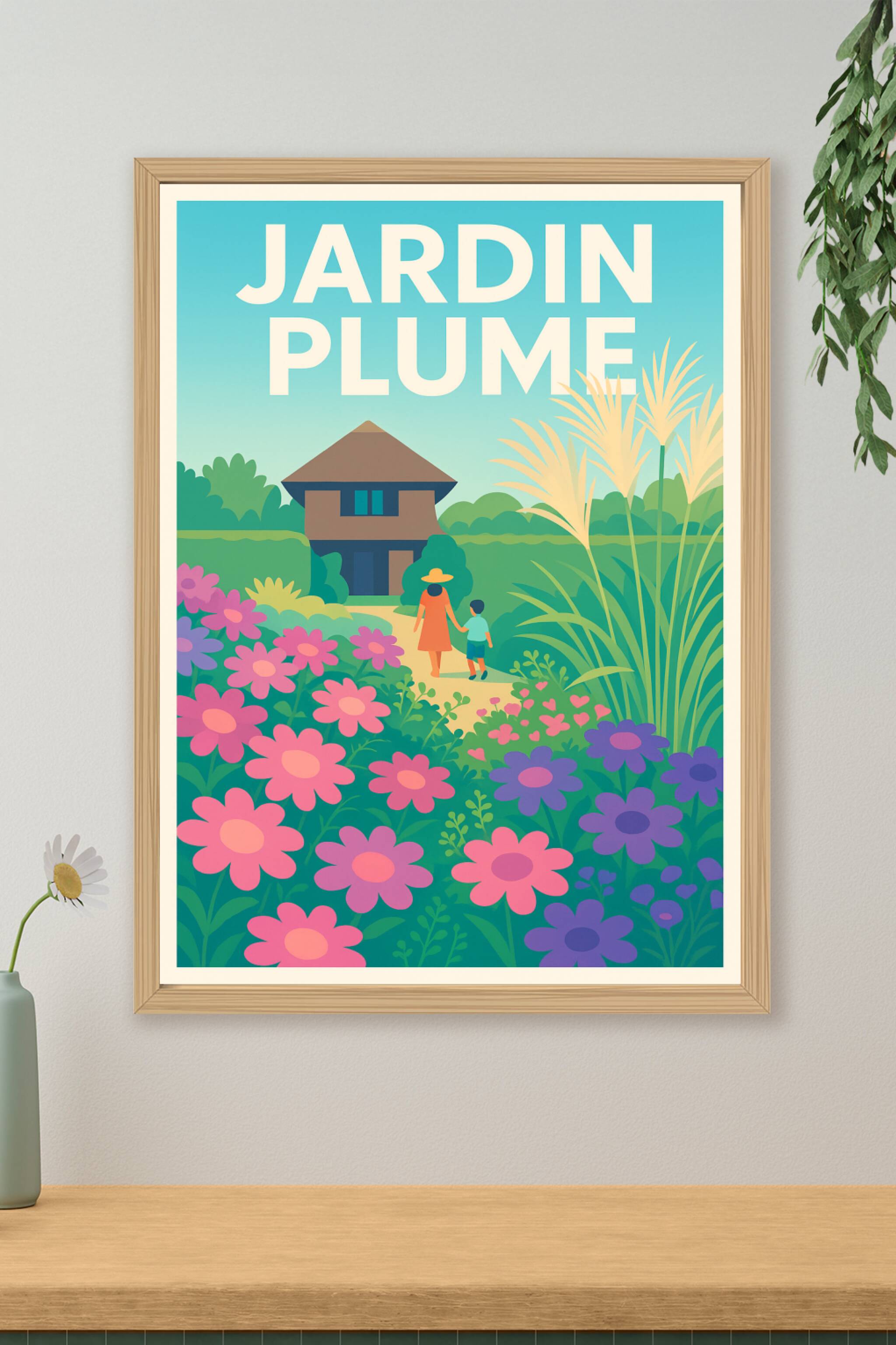Affiche de Jardin Plume - L'élégance naturelle au cœur de la Normandie