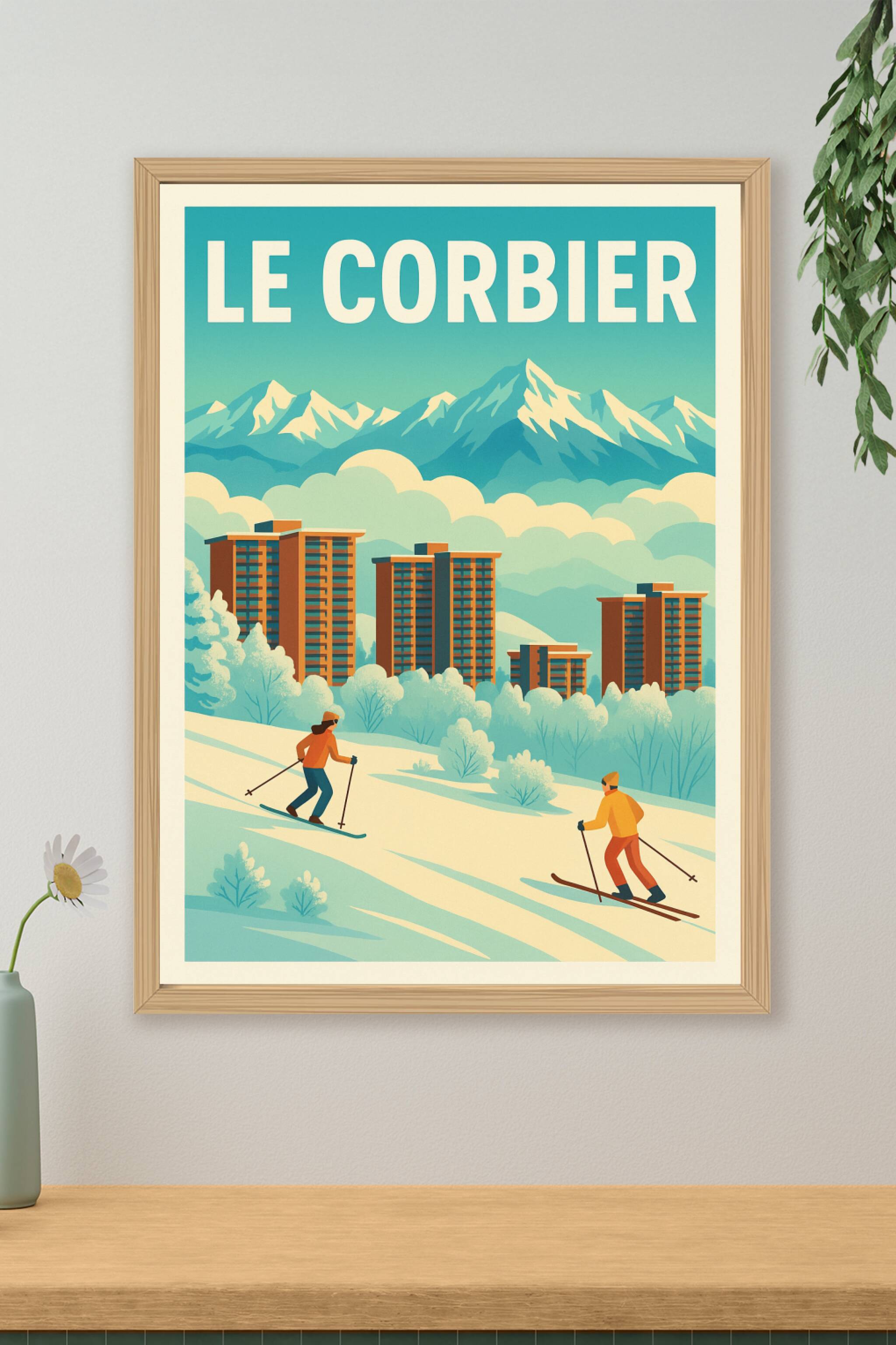 Affiche de Le Corbier - L'élégance vintage au cœur des Sybelles
