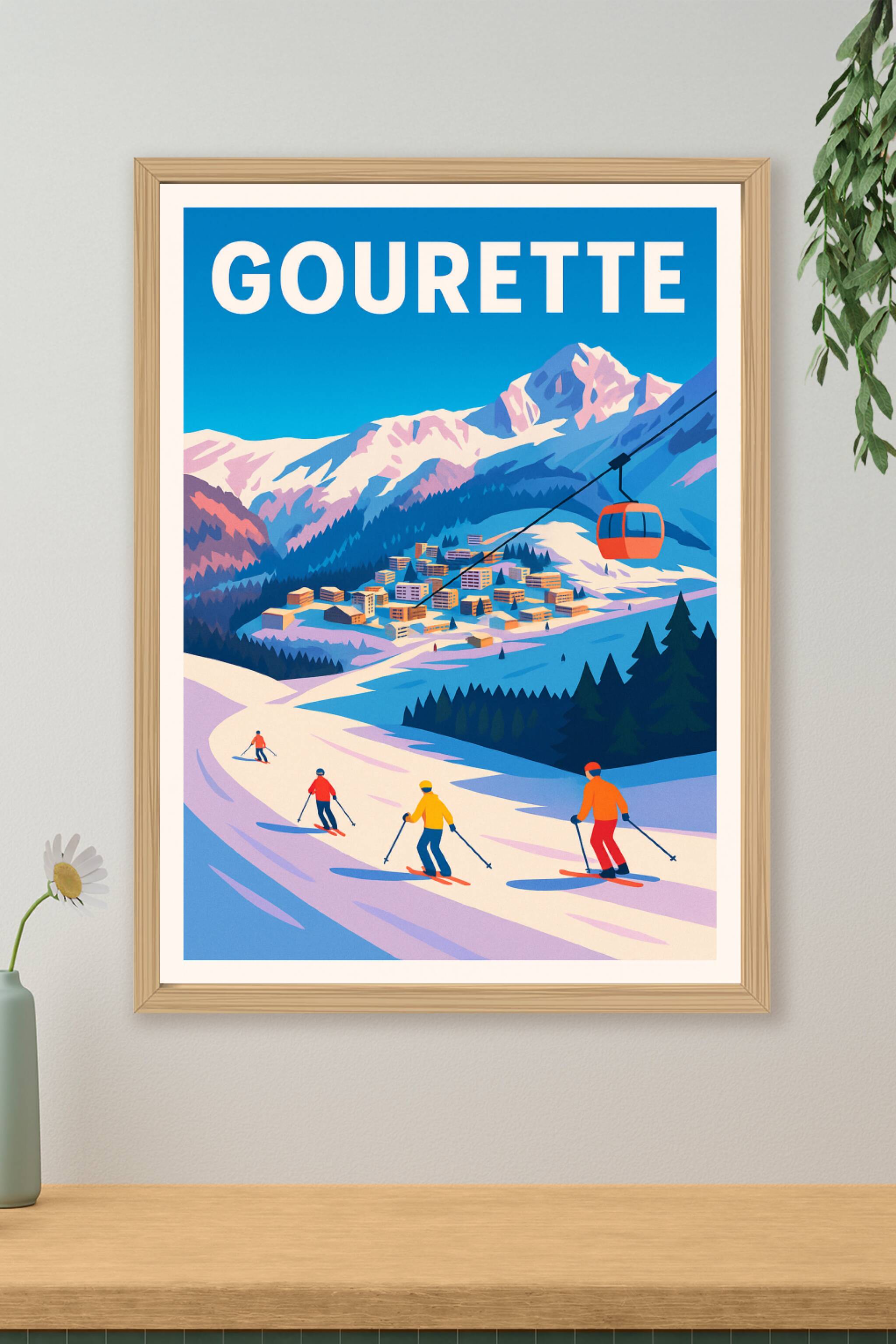 Affiche de Gourette - L'éclat des Pyrénées sur vos murs