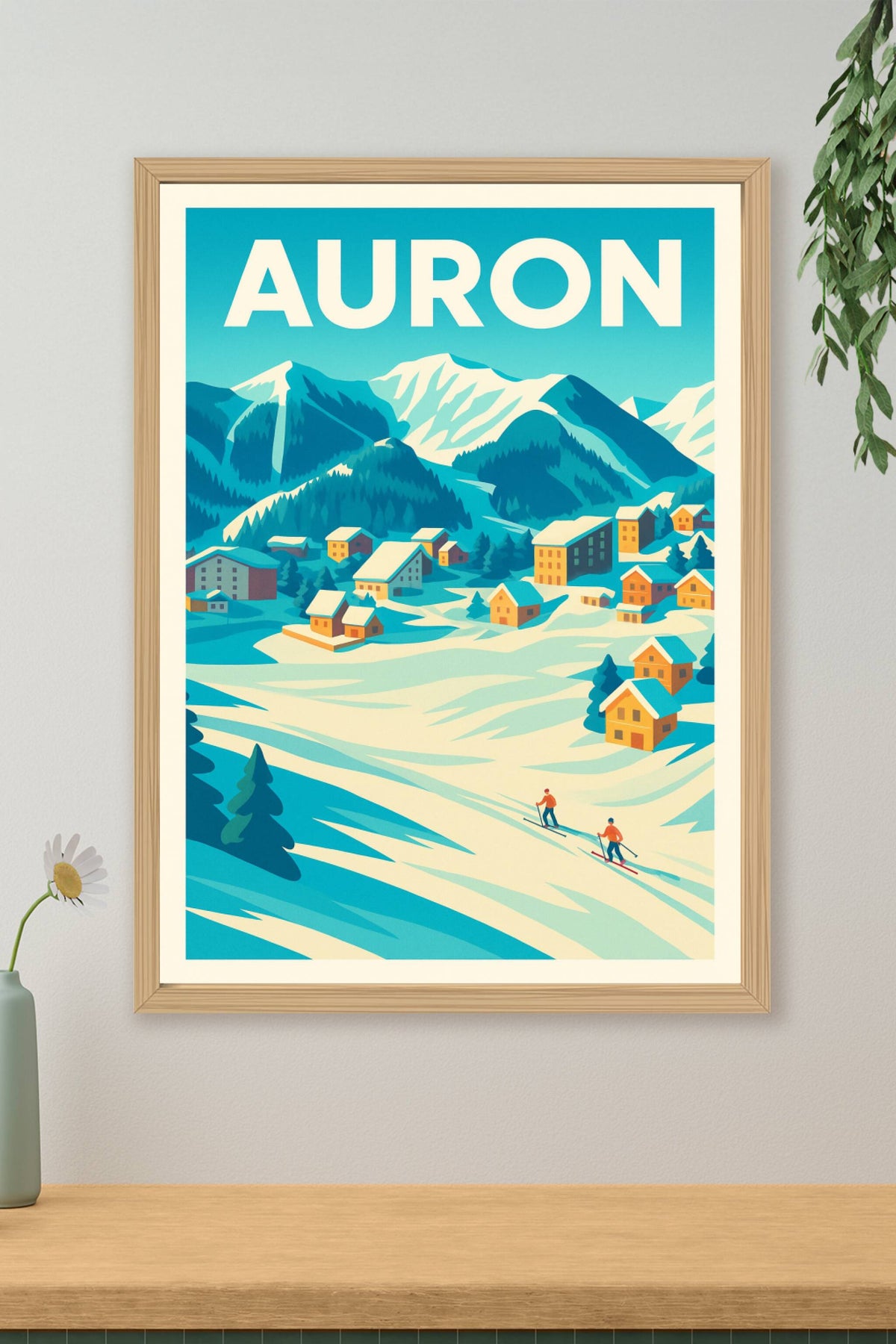 Affiche de Auron - Le charme authentique des Alpes du Sud