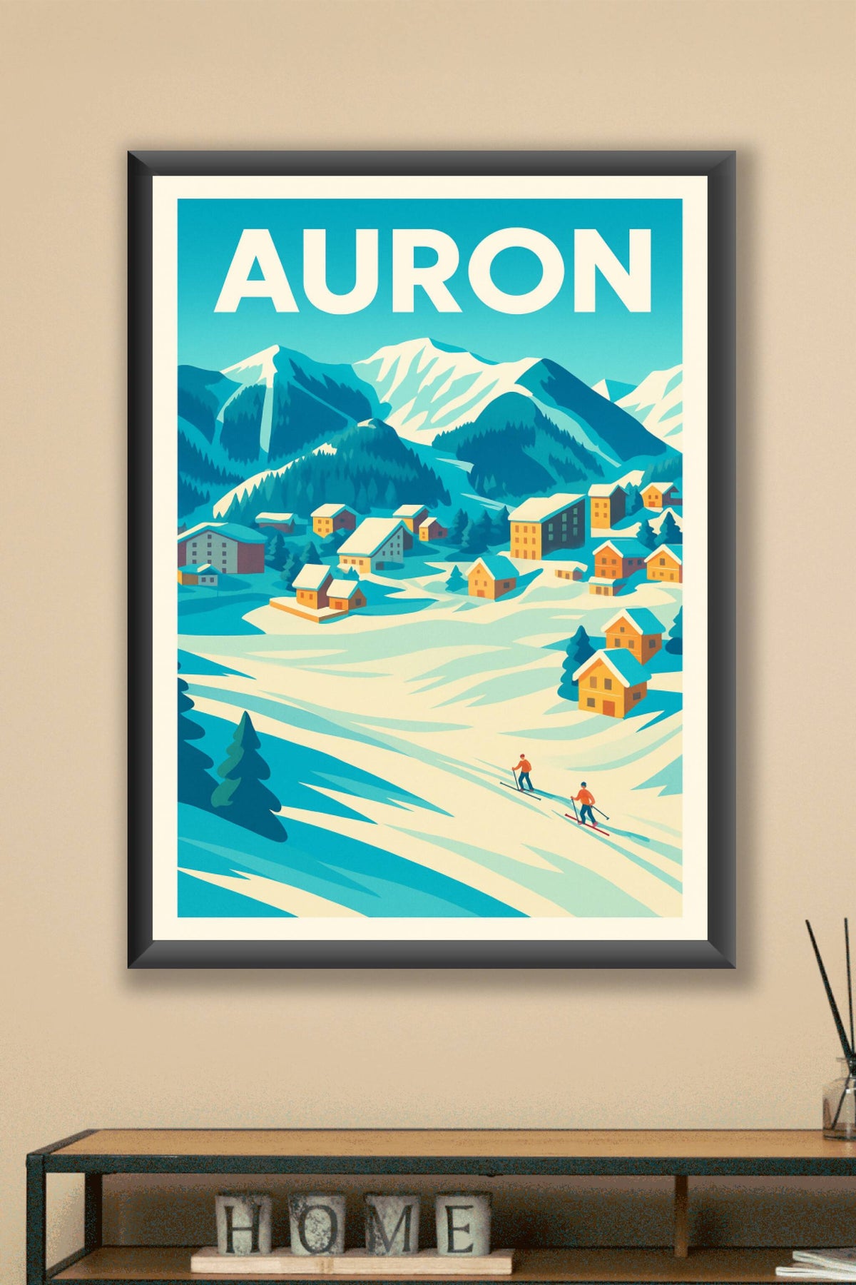 Affiche de Auron - Le charme authentique des Alpes du Sud
