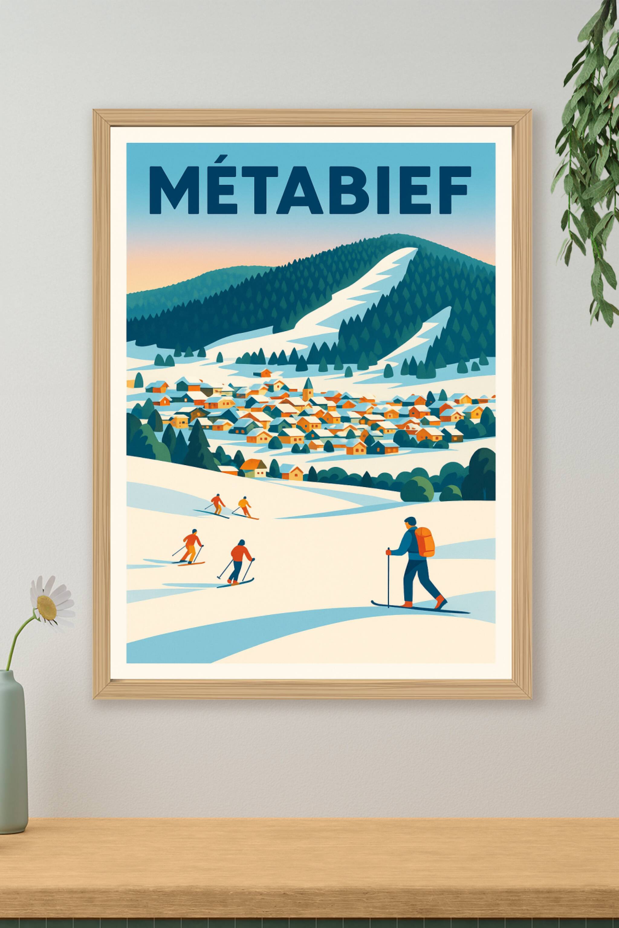 Affiche de Métabief - Le charme authentique du Jura sous la neige