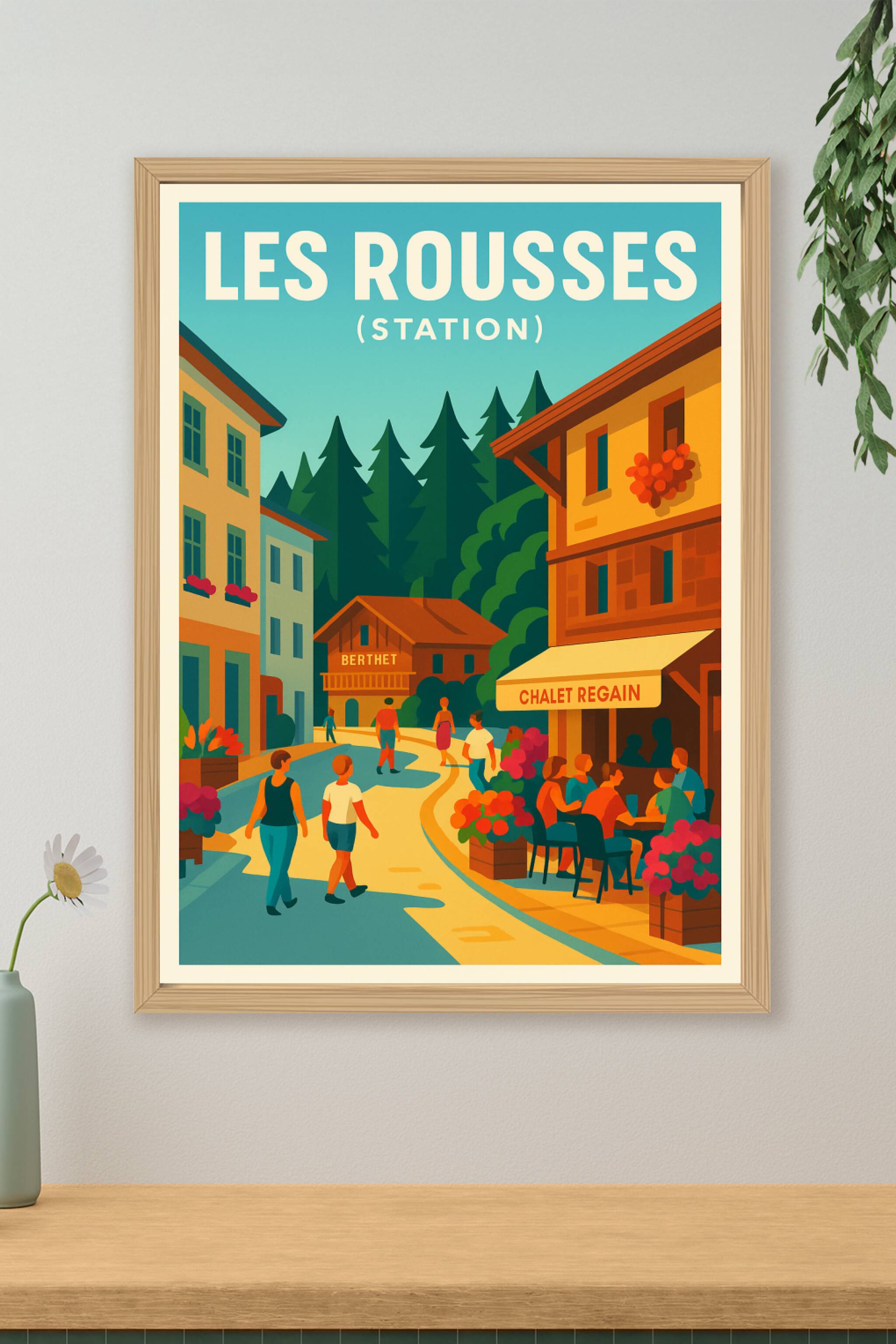 Affiche de Les Rousses - L'élégance montagnarde au cœur du Jura