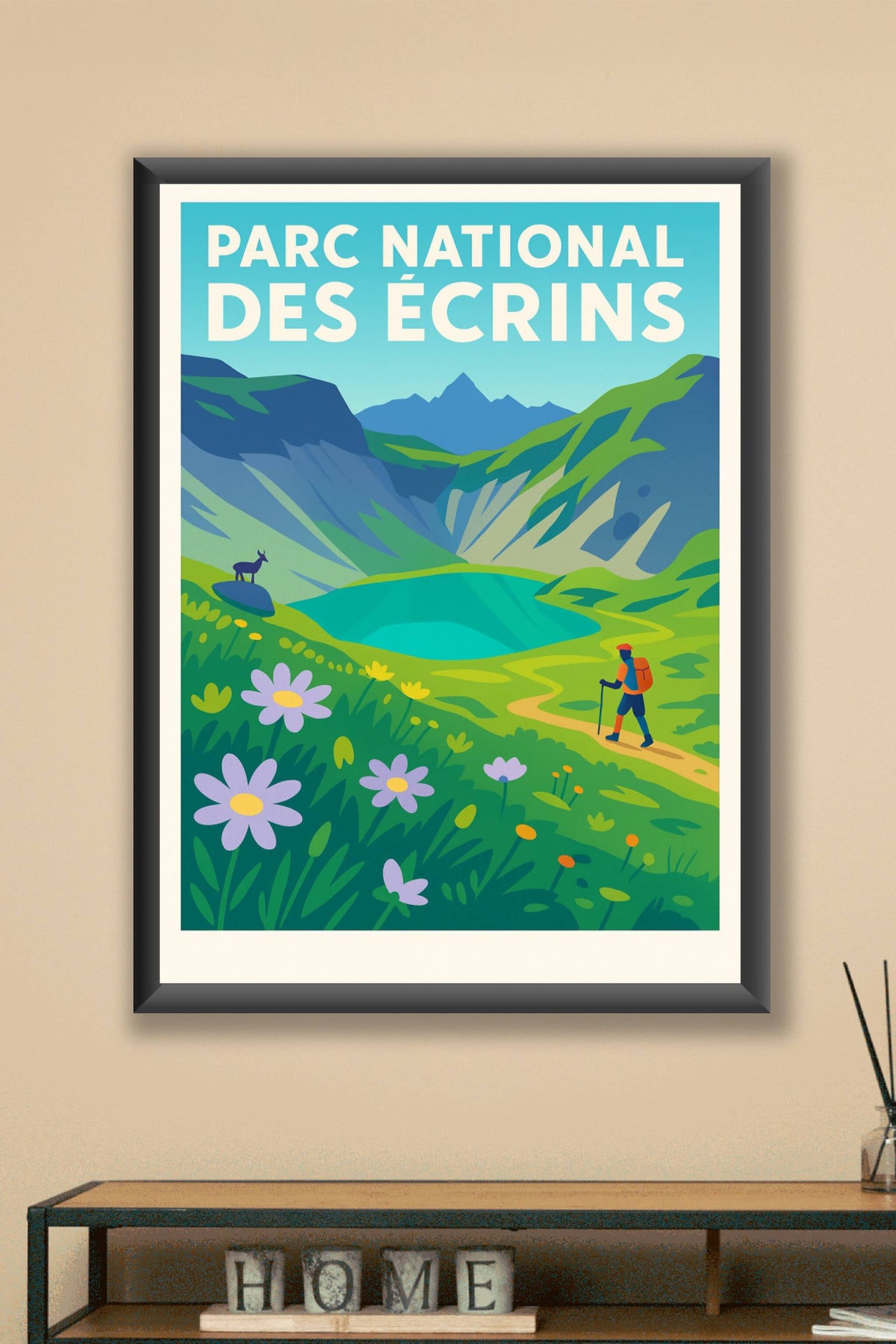 Affiche de Parc National des Écrins - L'évasion sauvage au cœur des Alpes