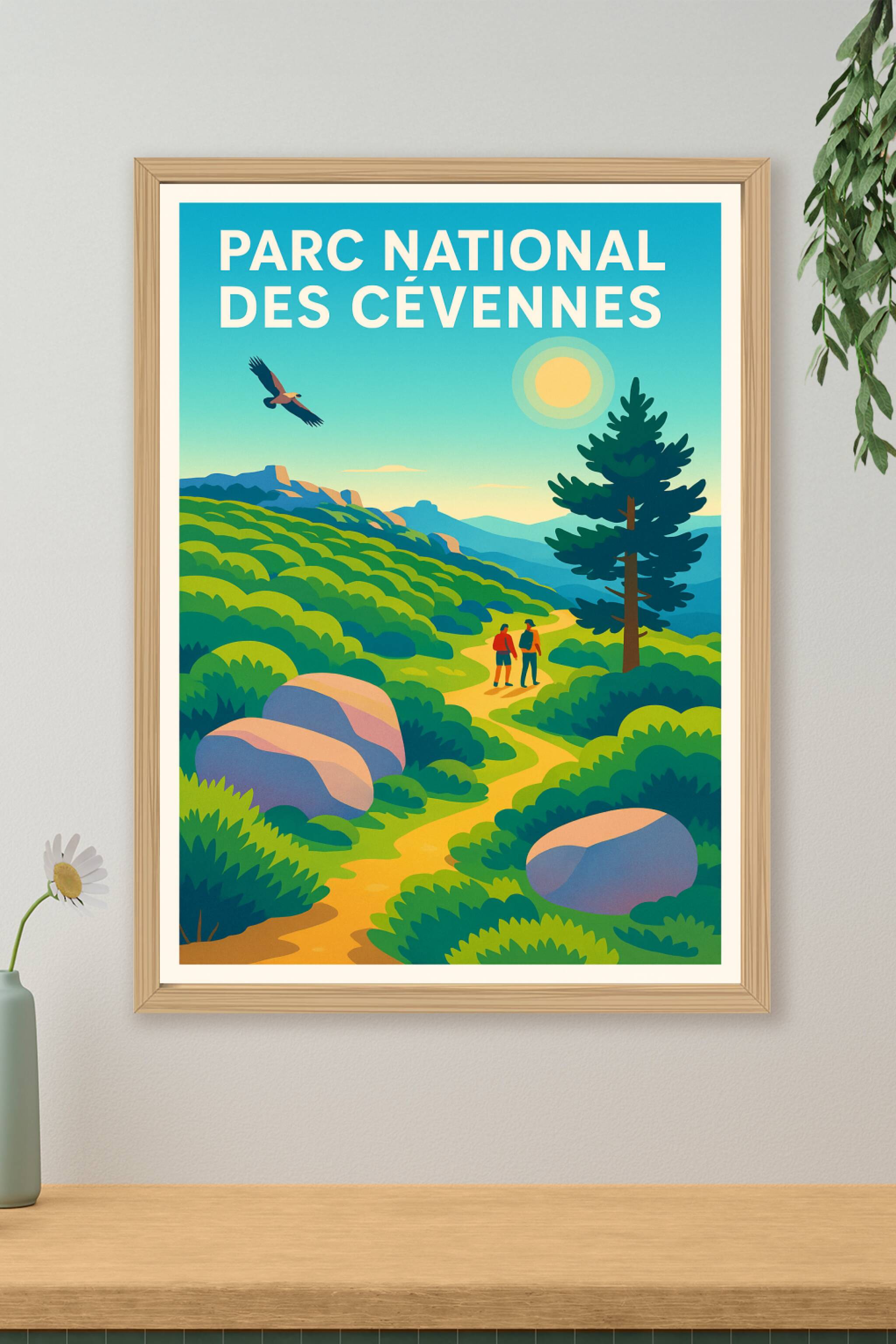 Affiche de Parc National des Cévennes - Une évasion sauvage au cœur de la nature