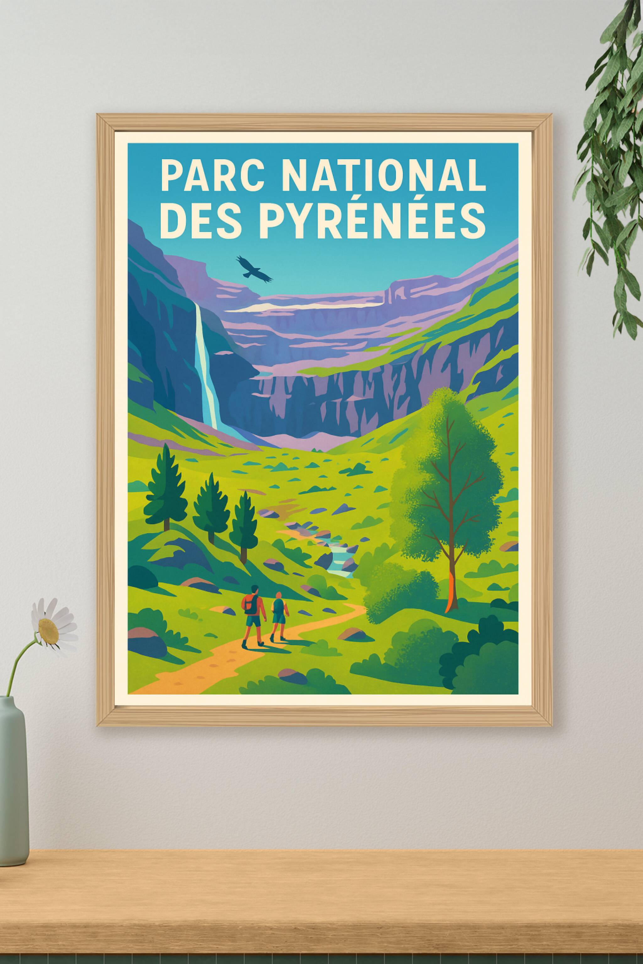 Affiche de Parc National des Pyrénées - L'évasion sauvage au sommet