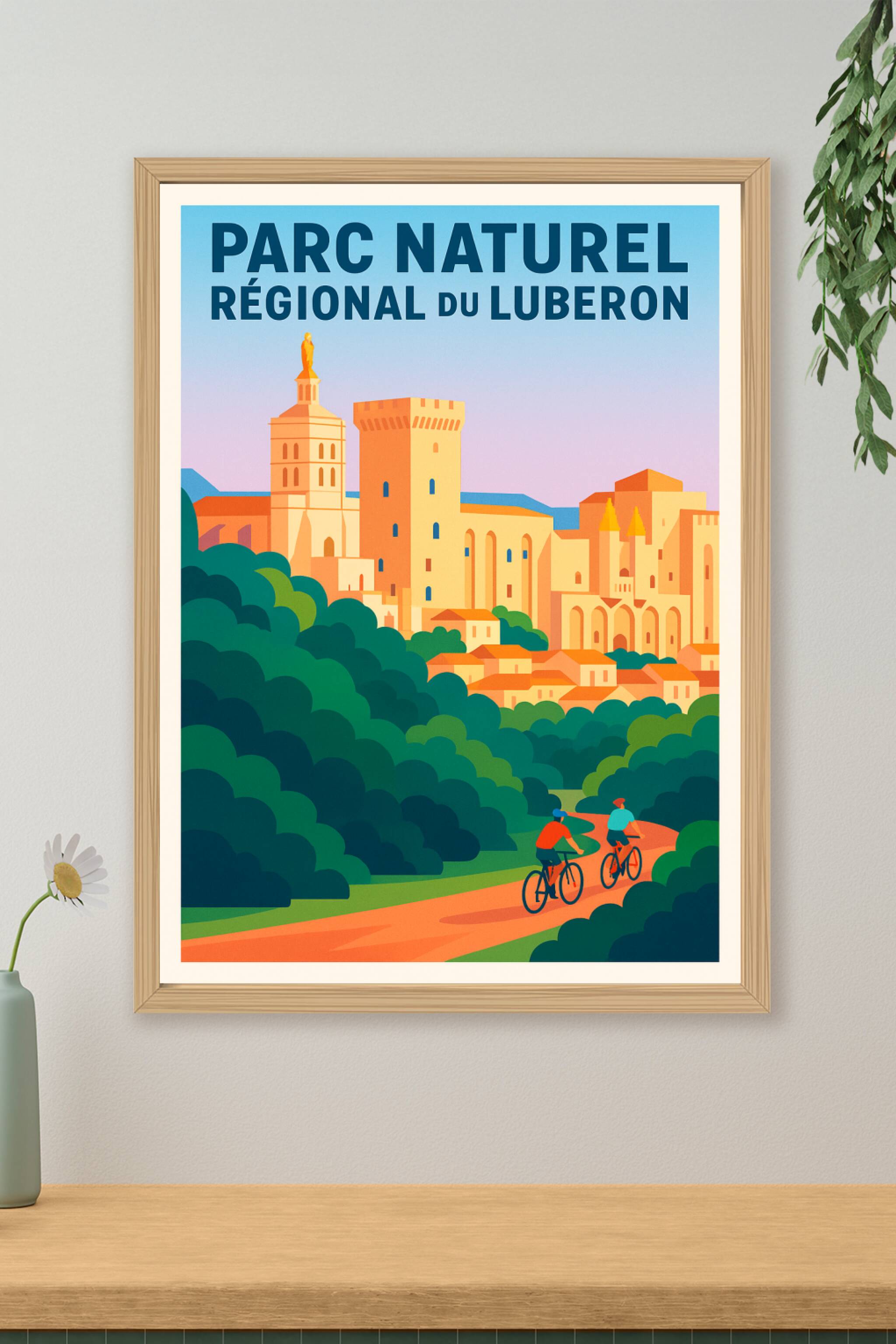 Affiche de Luberon - L'élégance de la Provence en une affiche