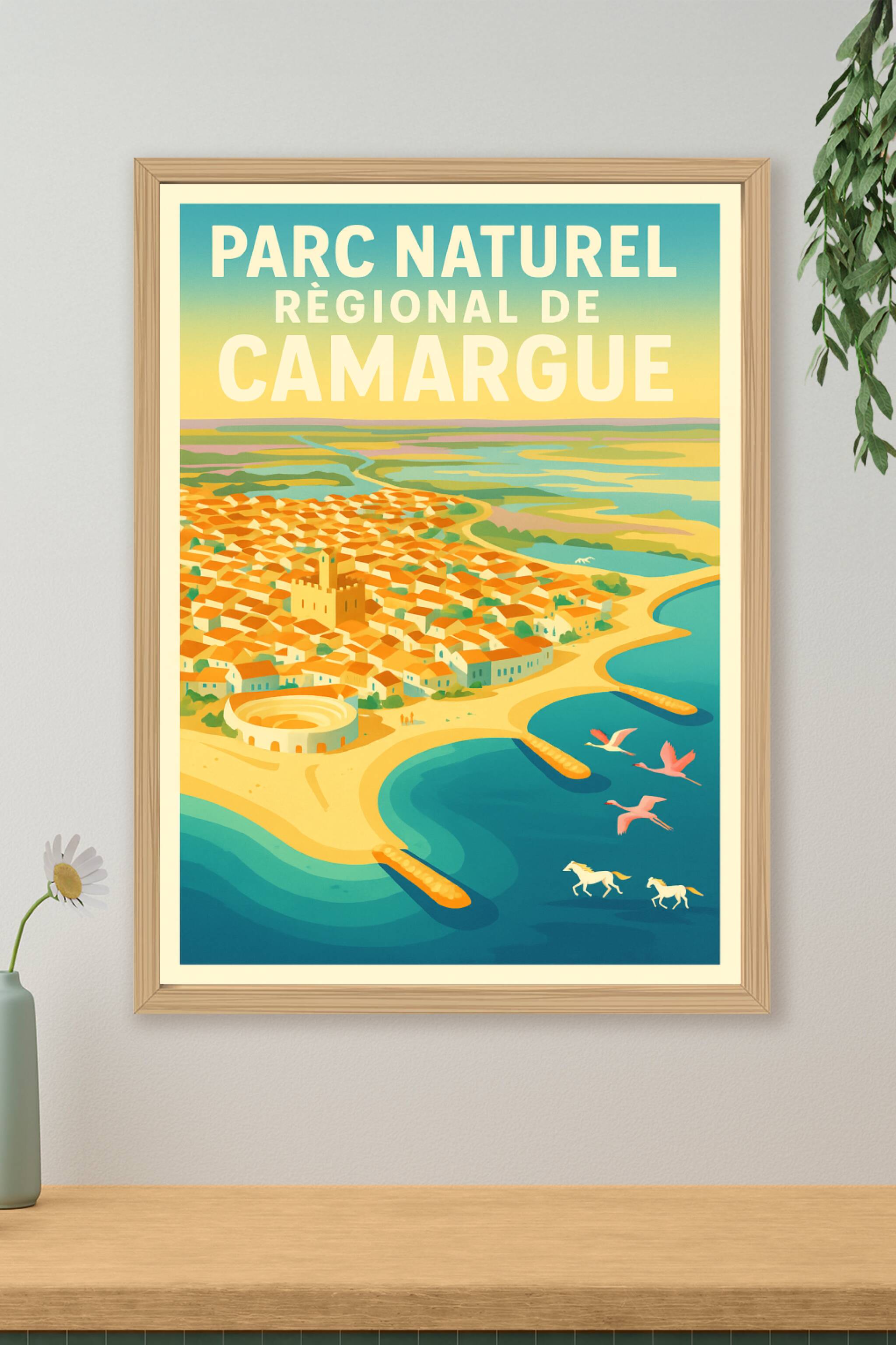 Affiche de Camargue - L'âme sauvage de la Provence entre terre et mer