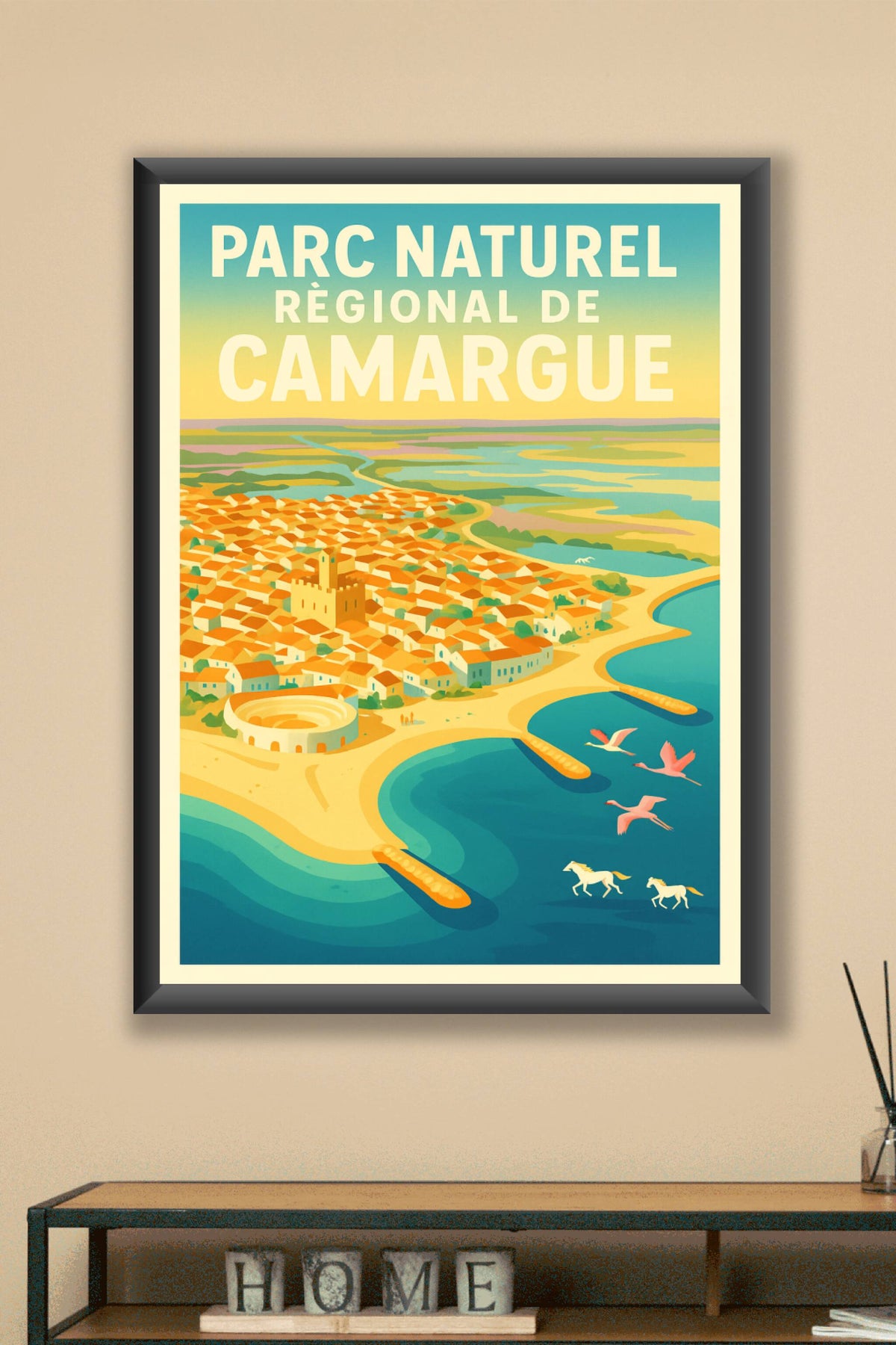 Affiche de Camargue - L'âme sauvage de la Provence entre terre et mer