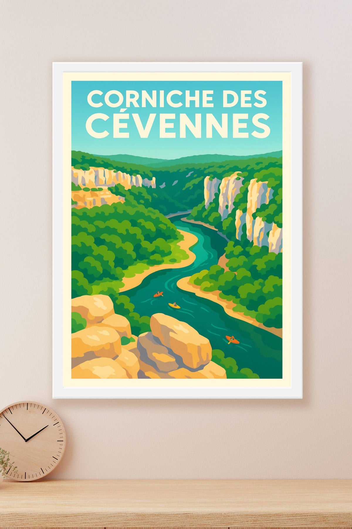 Affiche de Corniche des Cévennes - L'éclat sauvage des gorges en kayak
